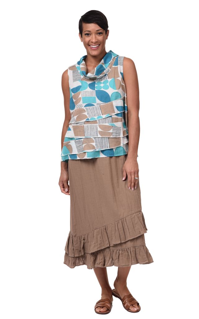 FINAL SALE VCG652 Erika Skirt in Sand