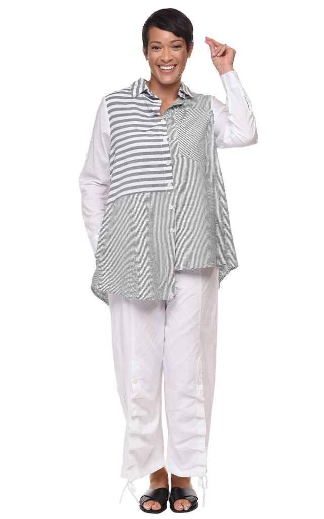 FINAL SALE CV1178 Cooper Top in Ticking Stripe*