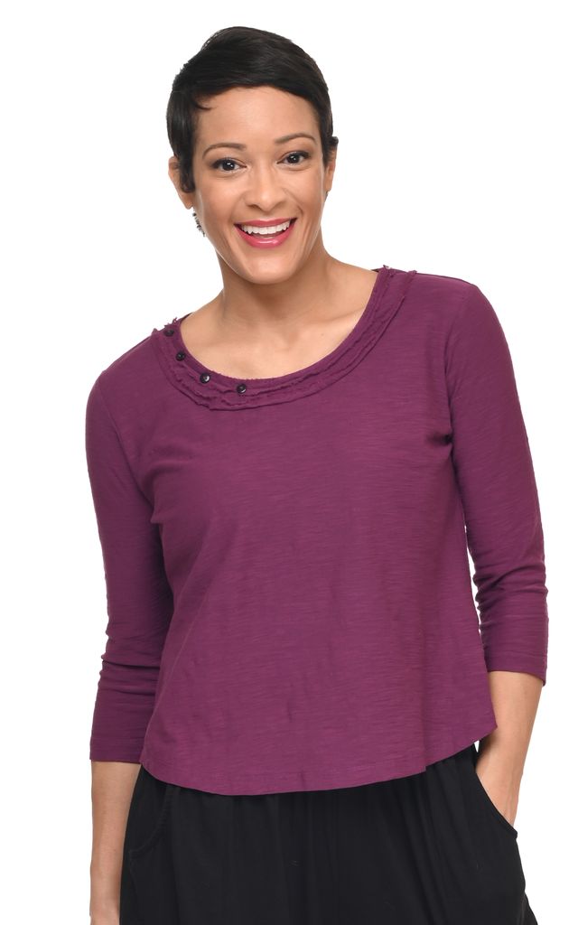 CS123 Bowen Top in Mulberry*