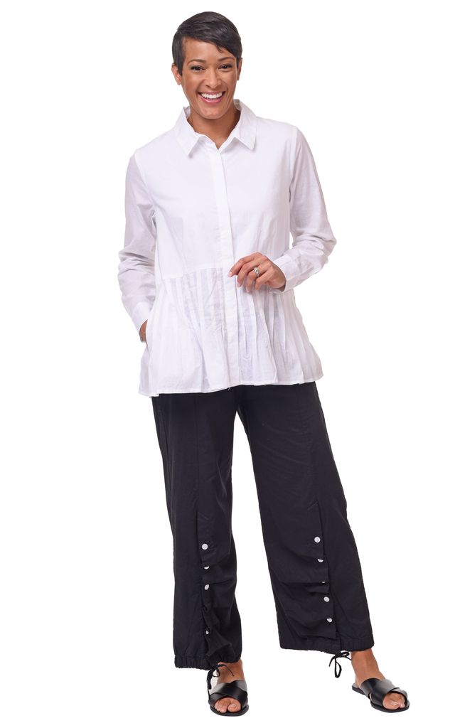 FINAL SALE CV1158 Gala Blouse in White*