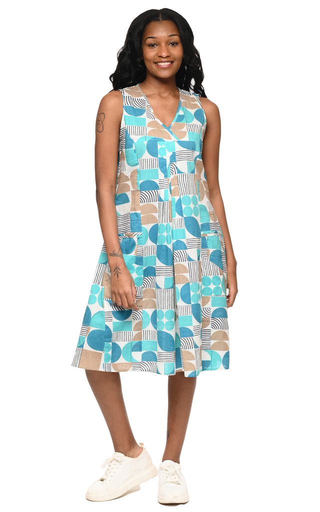 FINAL SALE CV656 Poppie Dress in Geo Candy**