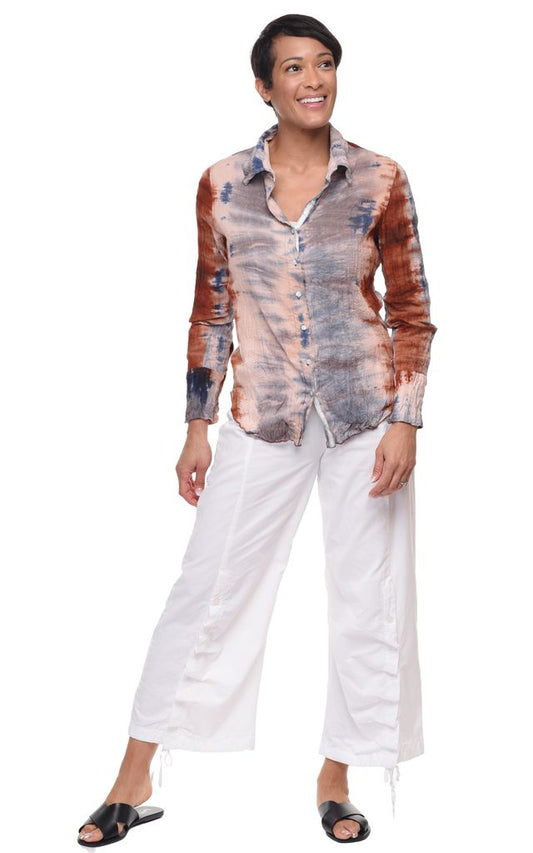 FINAL SALE CV1087 Gretchen Button Down in Havana**