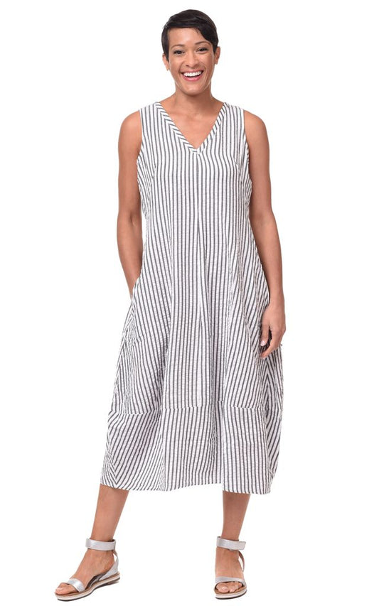 CV1088 Patton Dress in Murphy Seersucker Stripe***