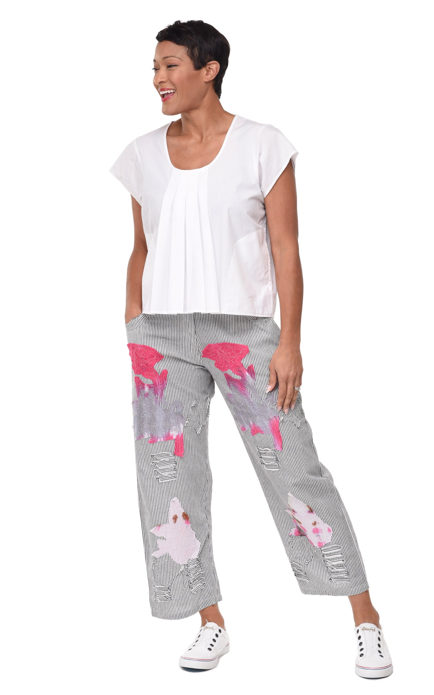 CV1014 Arabella Pant in Ticking*