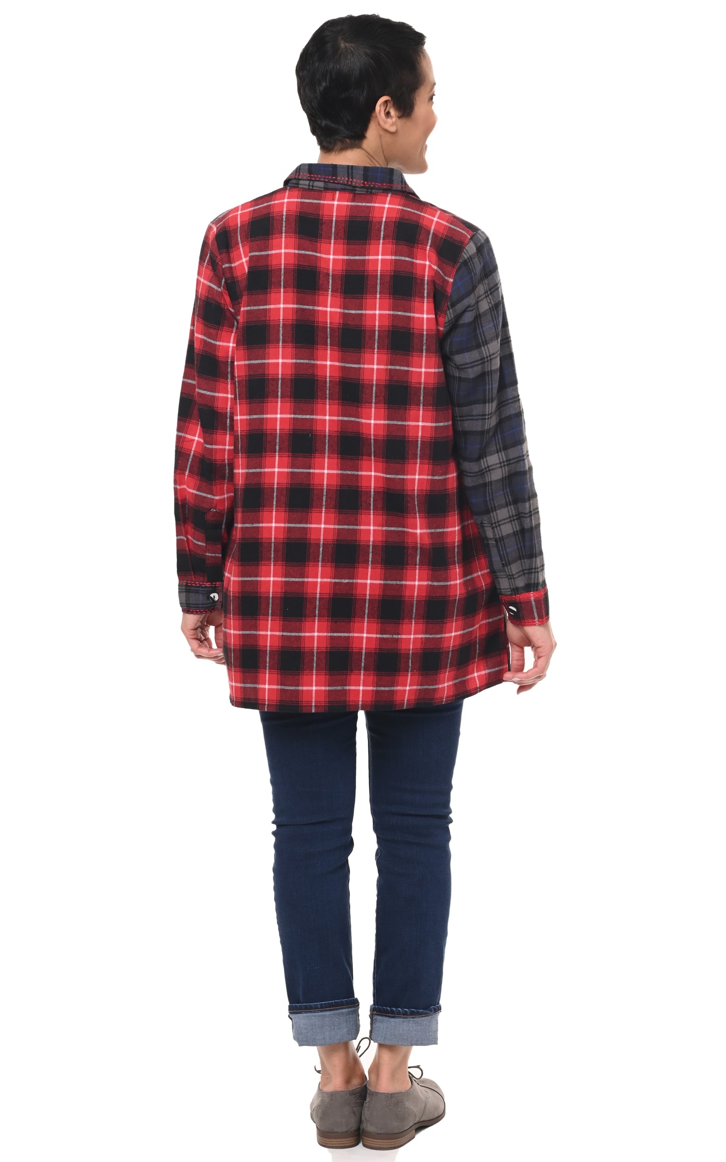 FINAL SALE CV1040 Delma in Multi Flannel*
