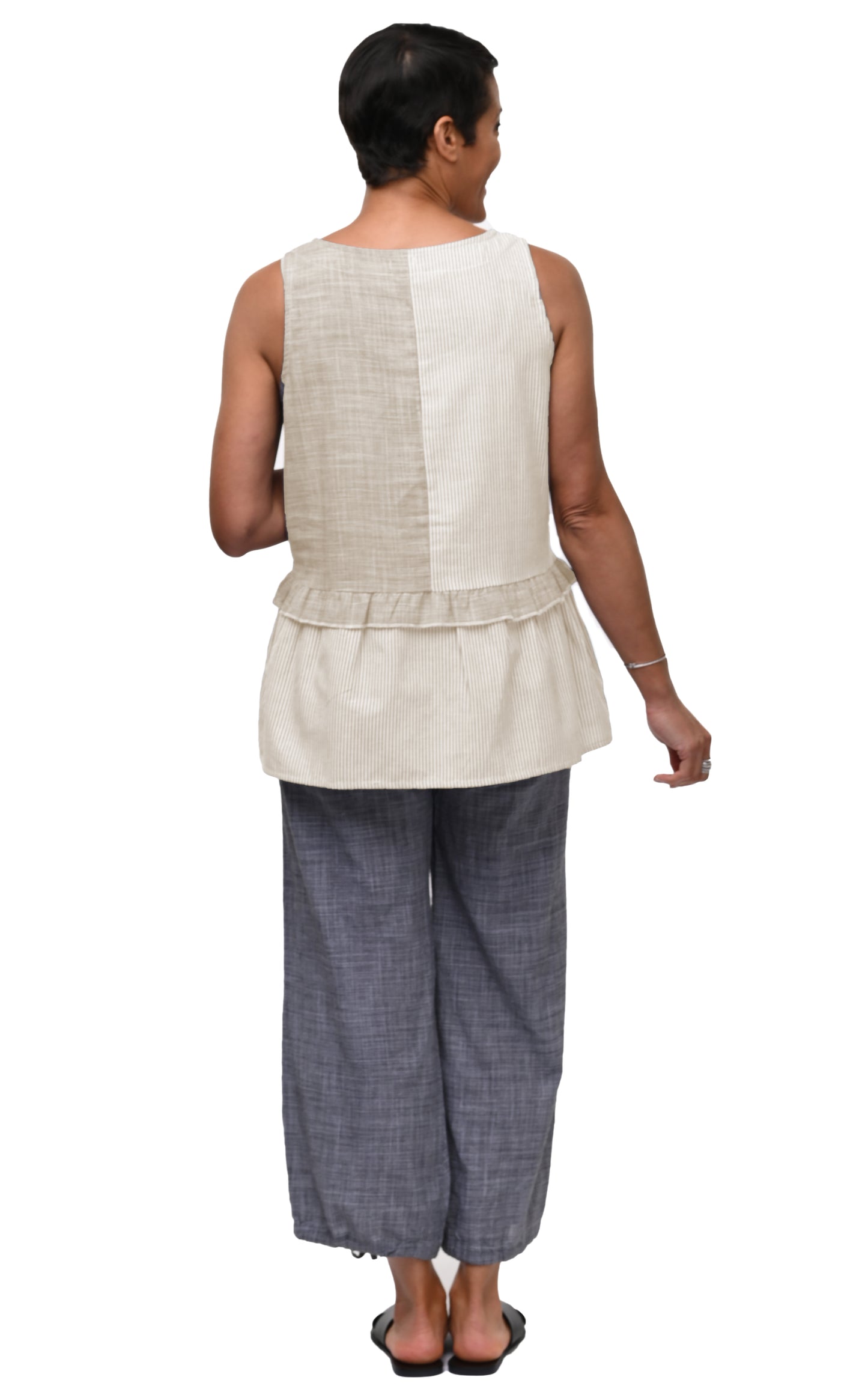 CV1079 Collette Tank in Crockery Multi*