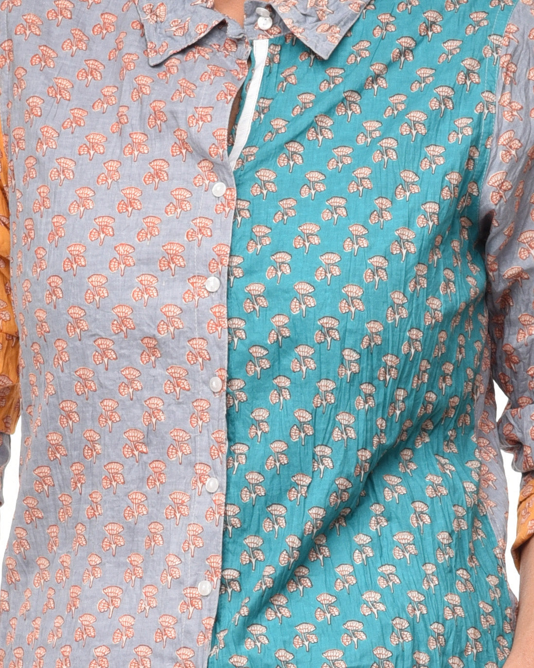 FINAL SALE CV1087 Gretchen Button Down in Gingko*