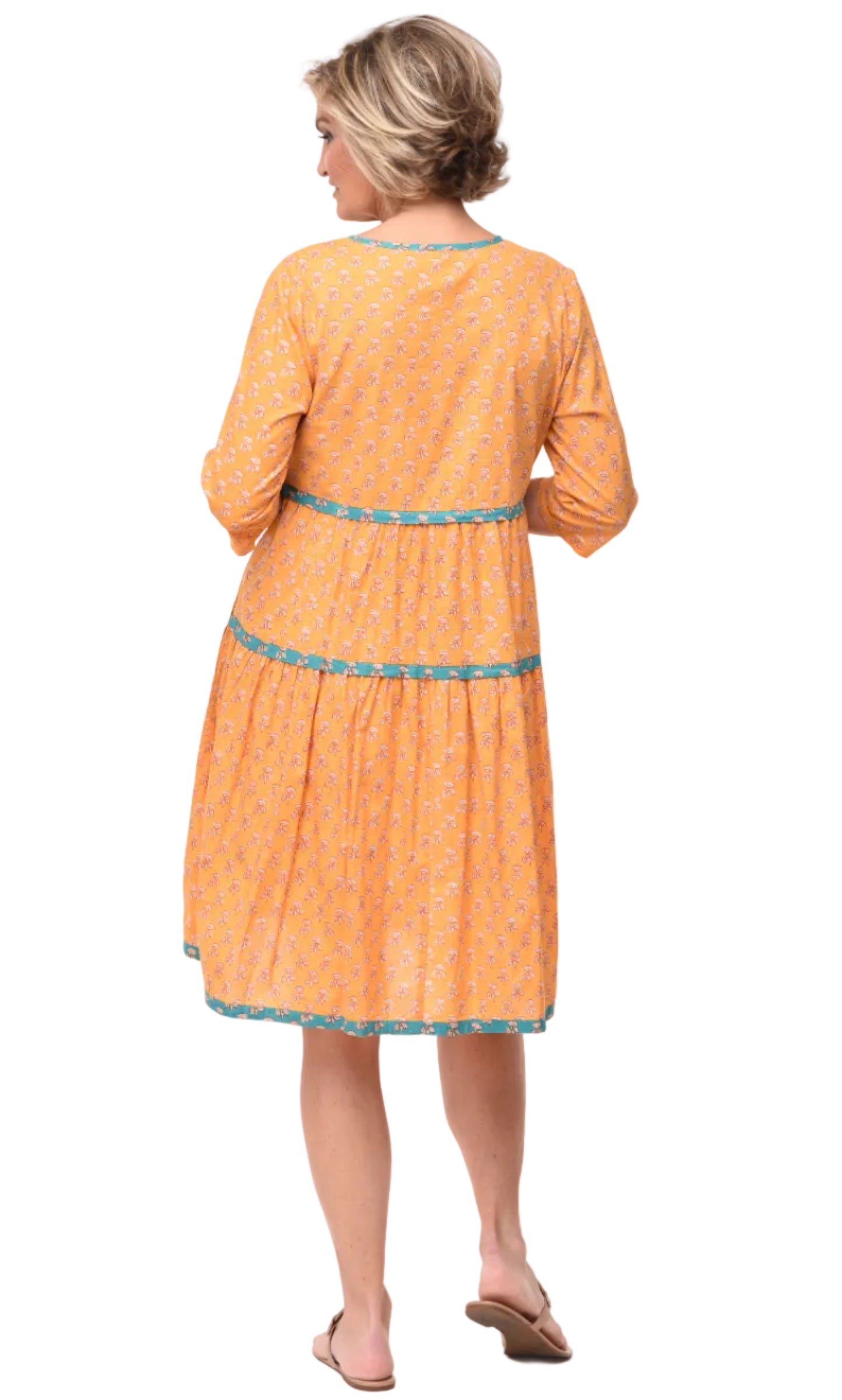 FINAL SALE CV1109 Hayley Dress in Saffron*