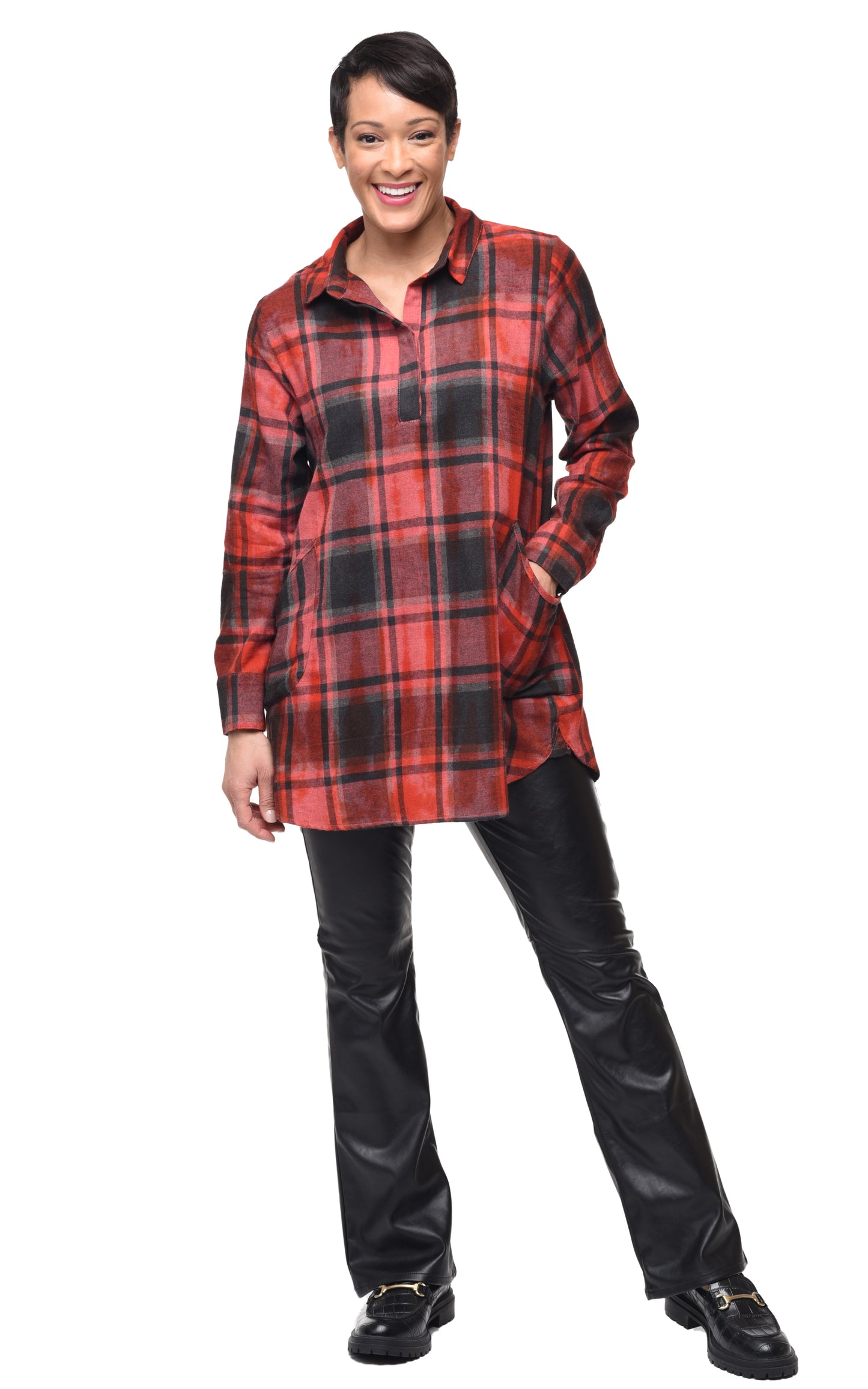 FINAL SALE CV1126 Brenda Top in Dumbarton Flannel*