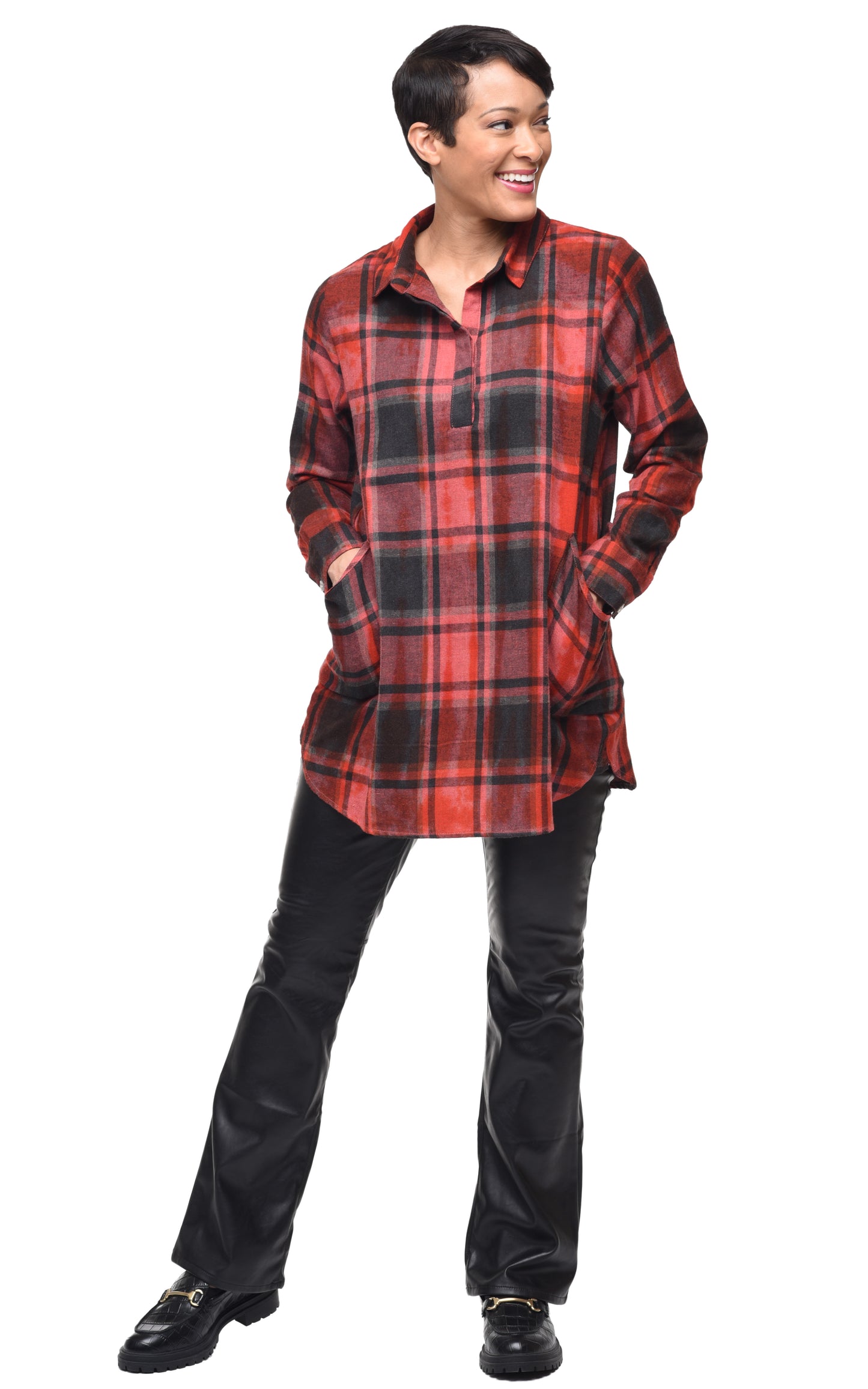 FINAL SALE CV1126 Brenda Top in Dumbarton Flannel*