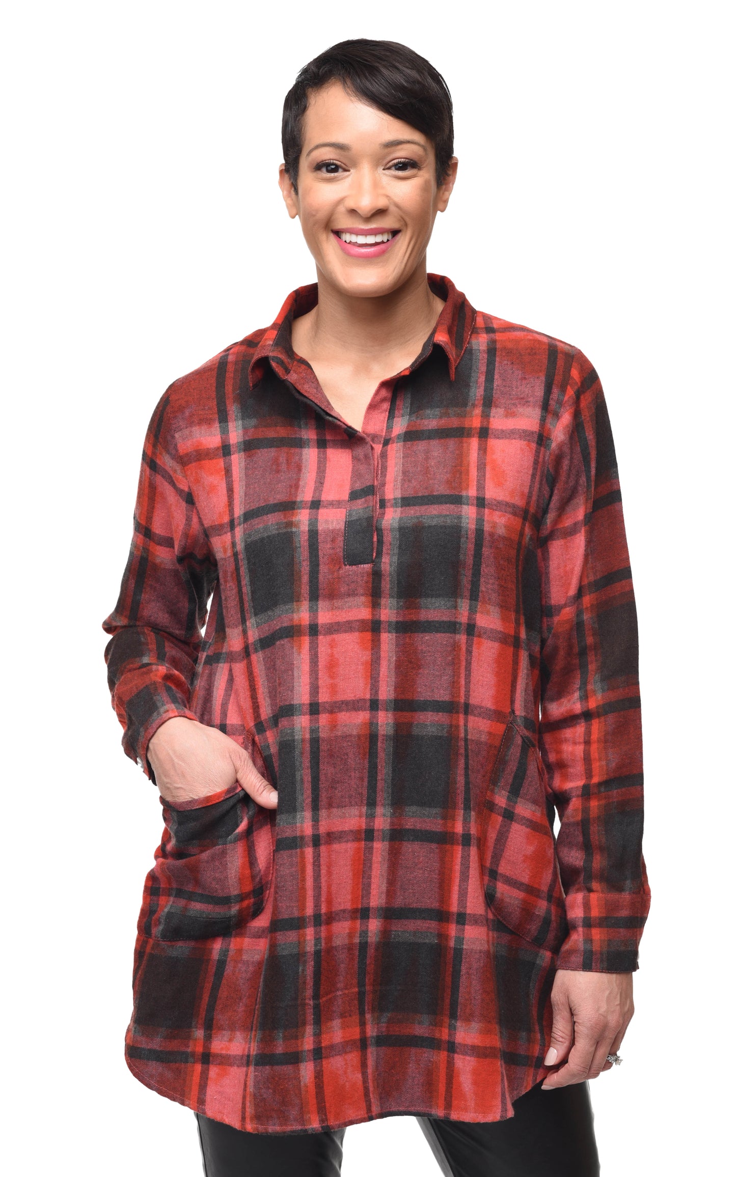 FINAL SALE CV1126 Brenda Top in Dumbarton Flannel*