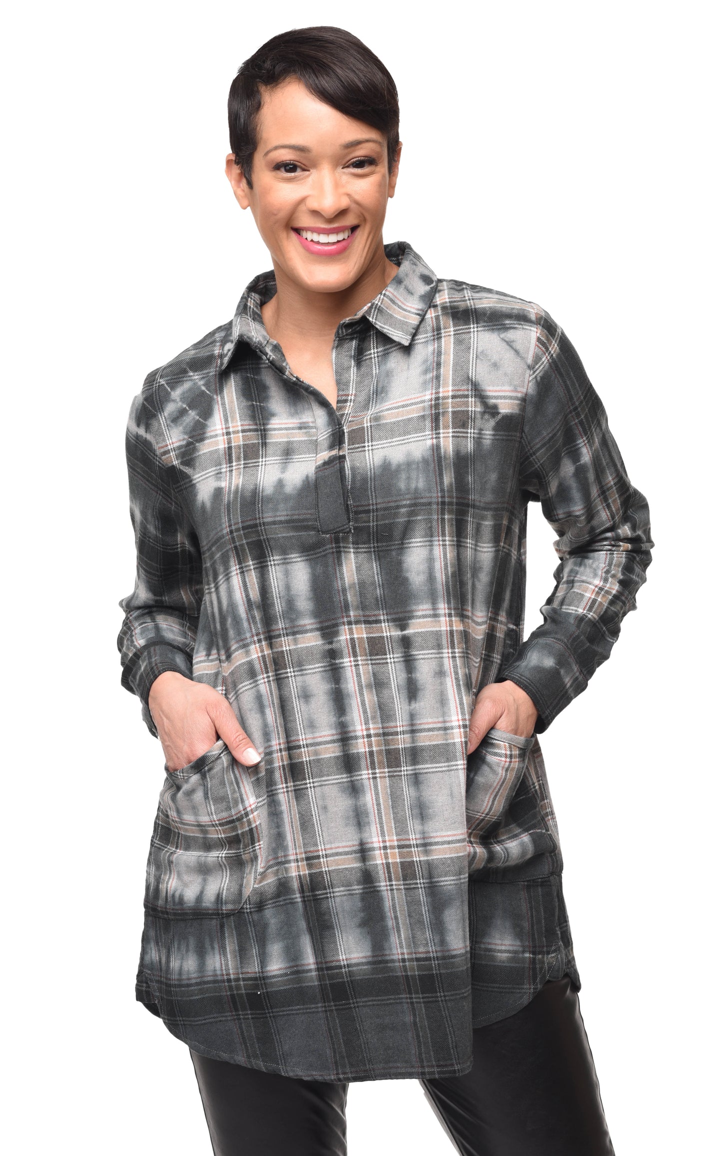 FINAL SALE CV1126 Brenda Top in Newbridge Flannel*