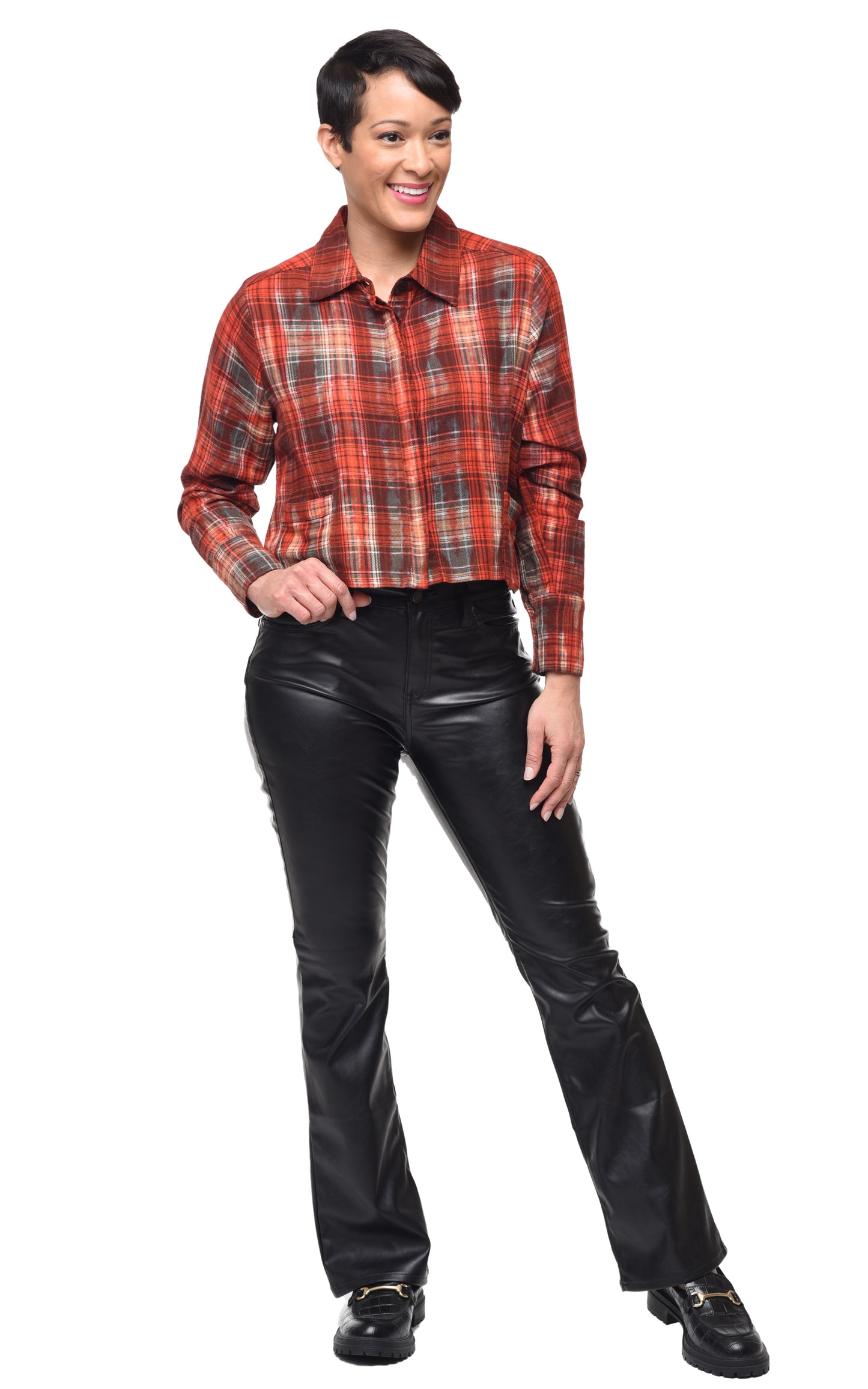 FINAL SALE CV1149 Cecilia Top in Johnstone Flannel*