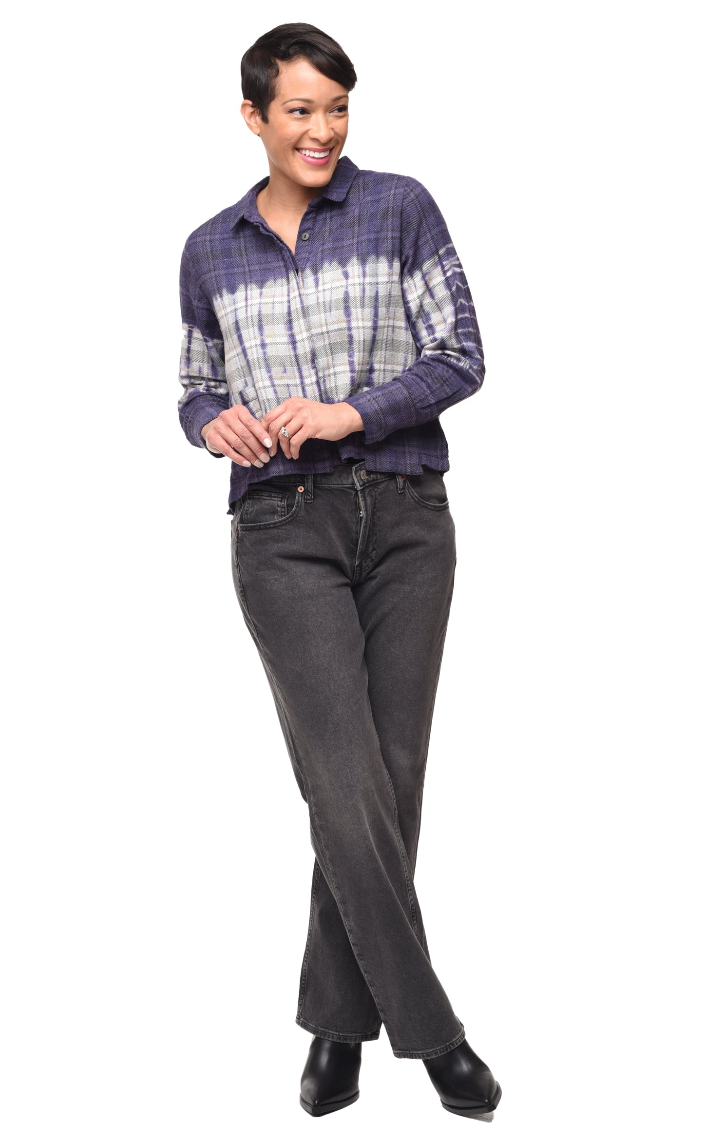 FINAL SALE CV1149 Cecilia Top in Angus Flannel*