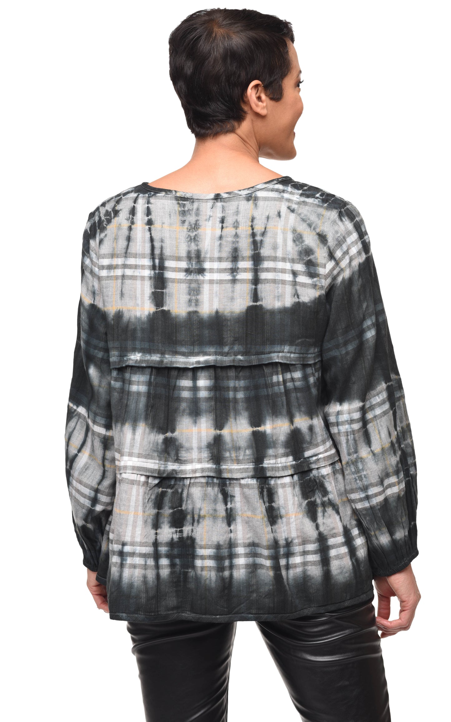 FINAL SALE CV1151 Noelle Top in Helensburg Flannel*