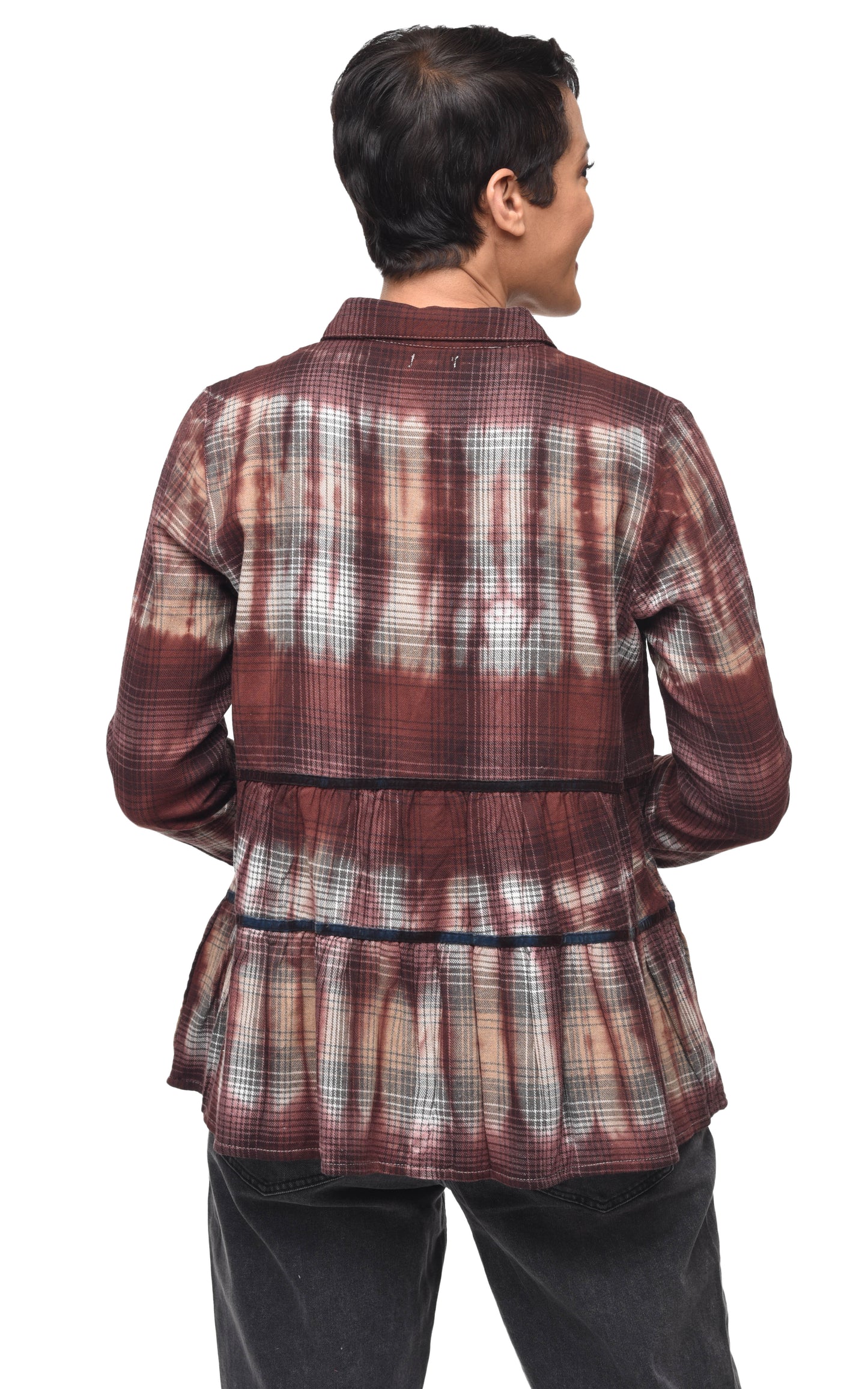 FINAL SALE CV1153 Alicia Top in Bonnybridge Flannel*