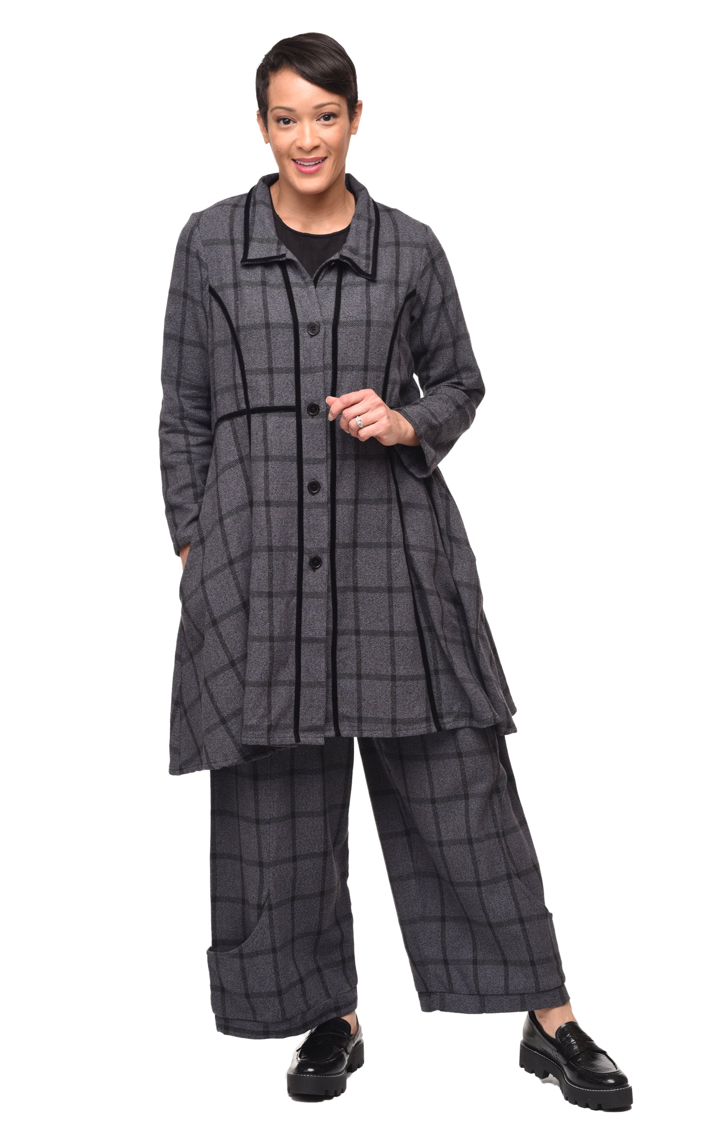 FINAL SALE CV1154 Fairleigh Jacket in Nottingham Boucle*