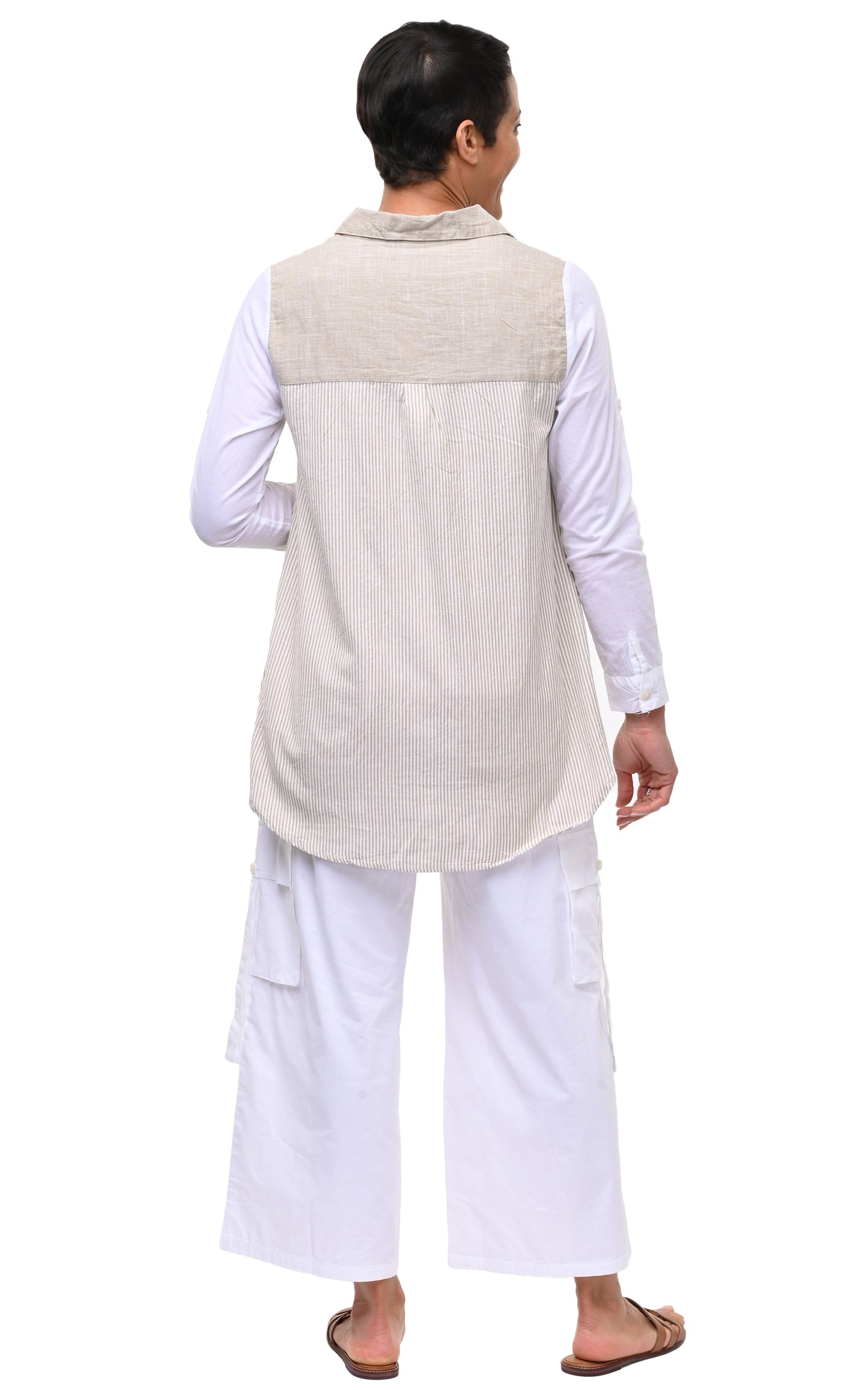 CV1178 Cooper Button Down in Crockery Stripe*