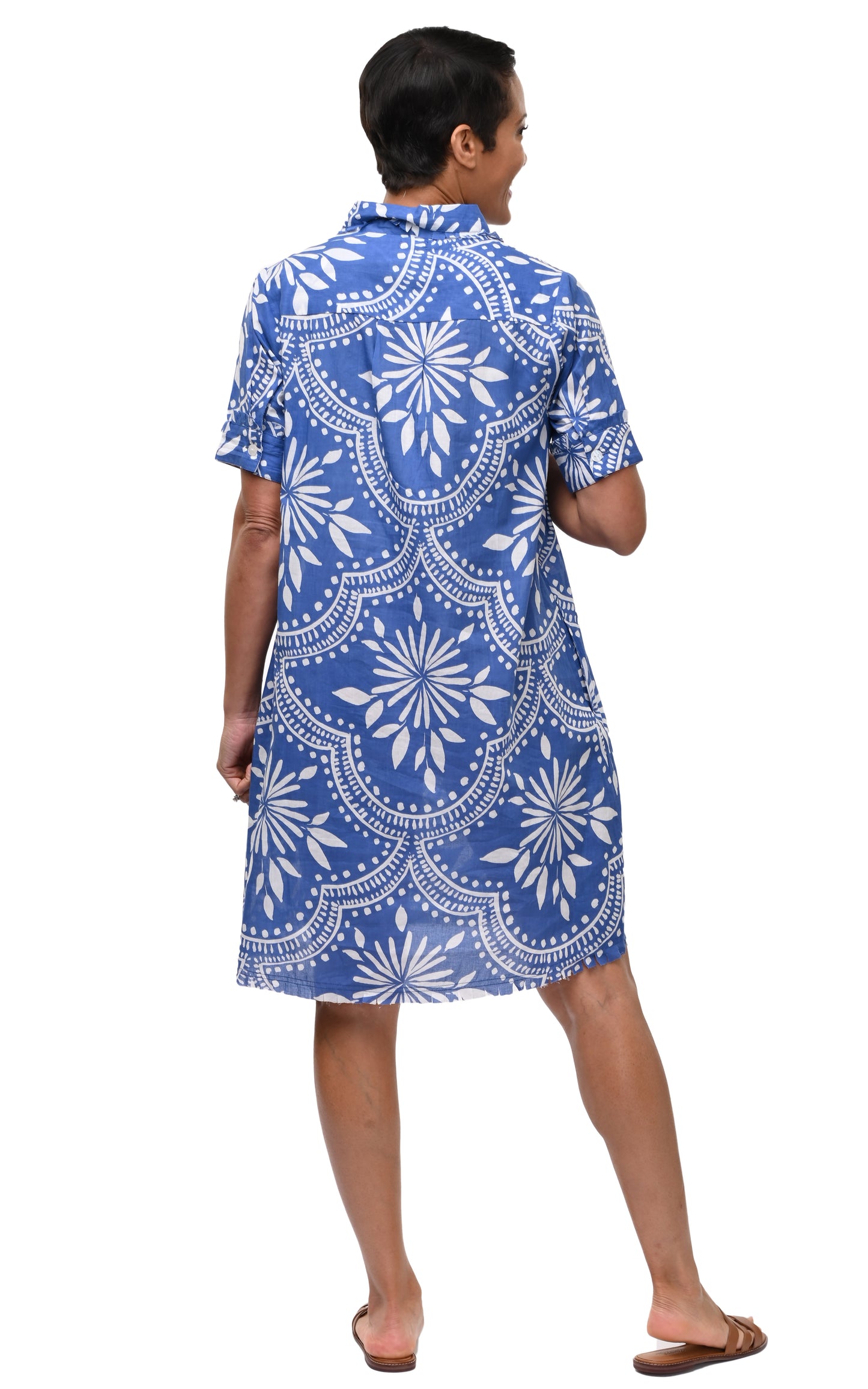 CV1258 Katie Dress in Delft Mosaic*