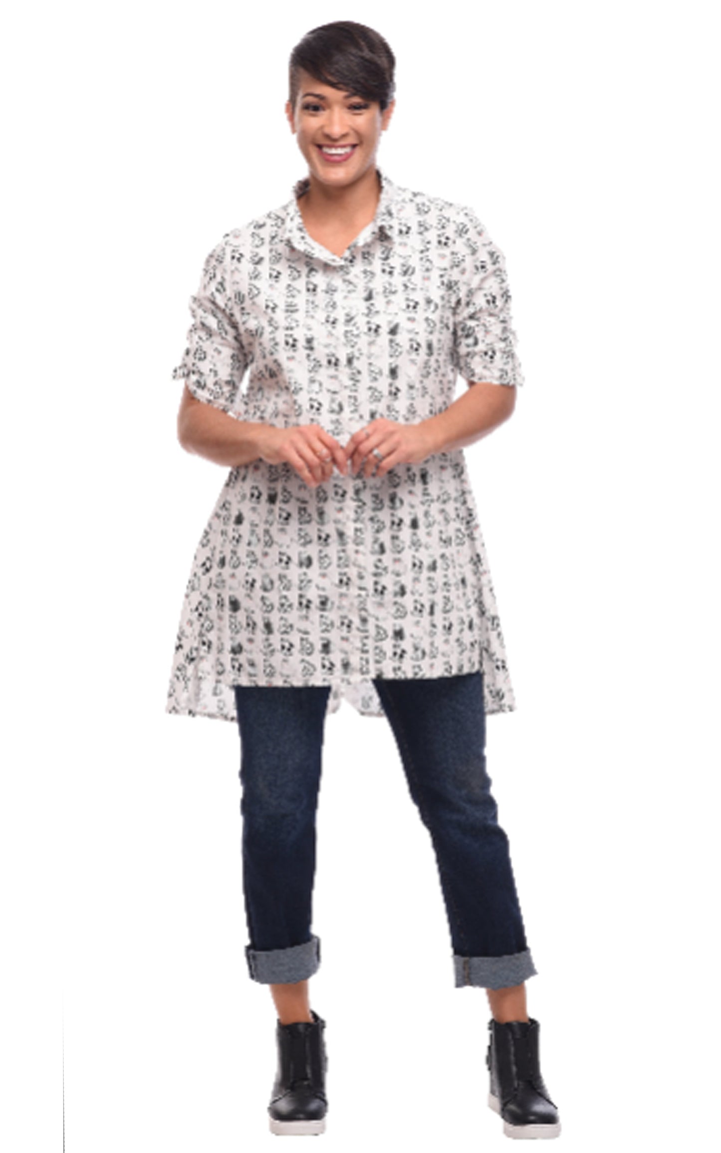 FINAL SALE CV133 Logan Button Down in Alley Cat*