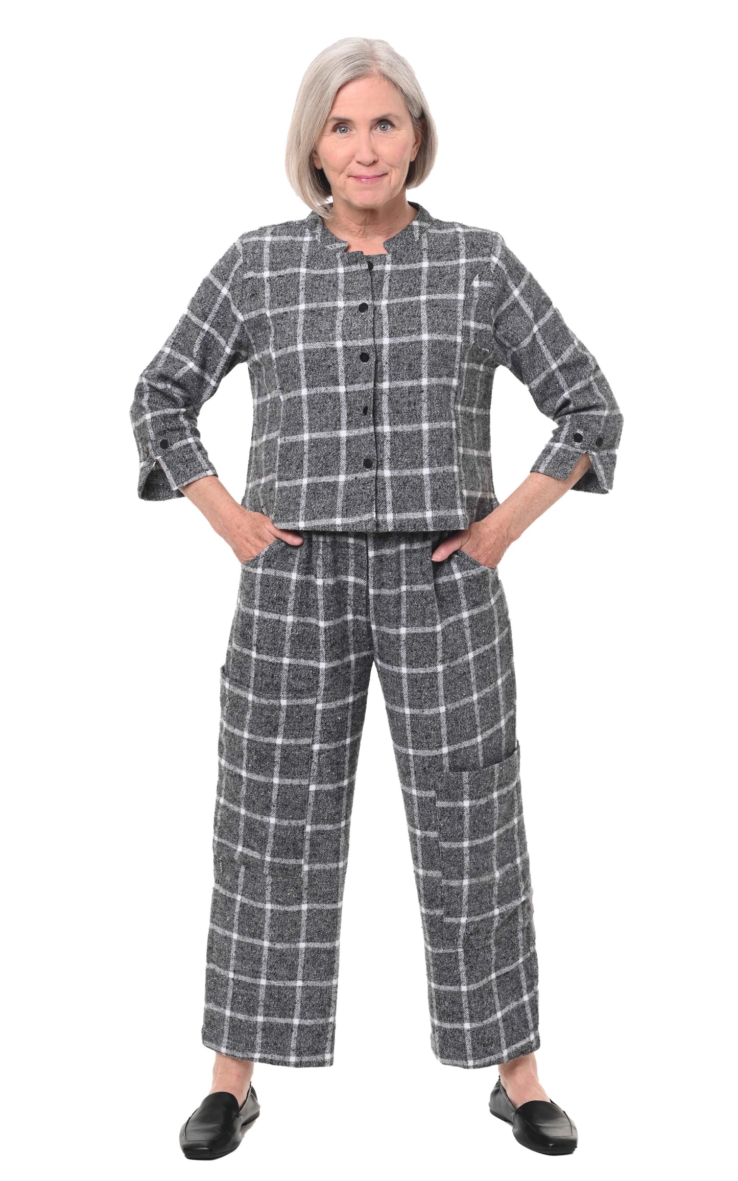 CV1053 Roseanne Pant in Cambridge Flannel Boucle*