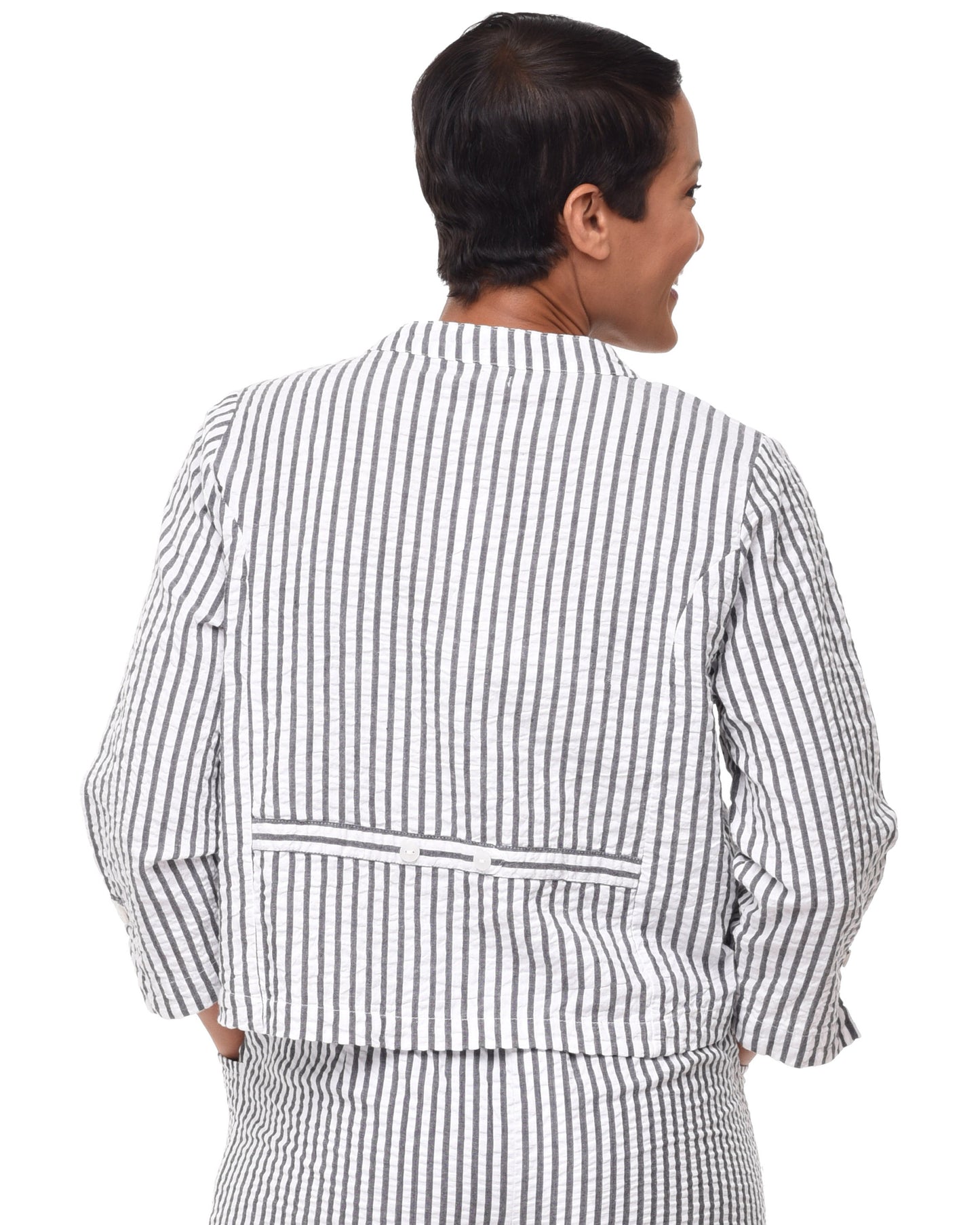 CV13 Dakota Jacket Top in Murphy Seersucker*