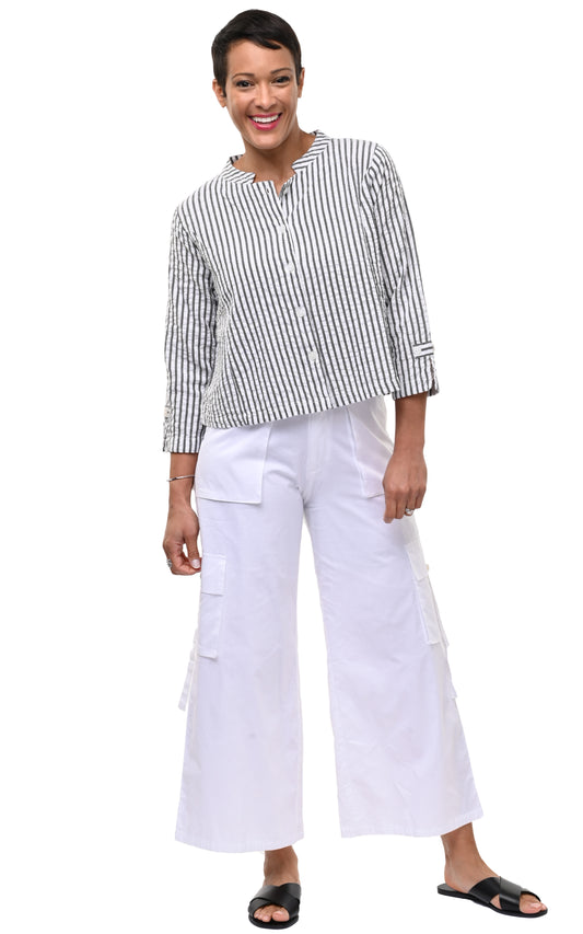 CV13 Dakota Jacket Top in Murphy Seersucker*