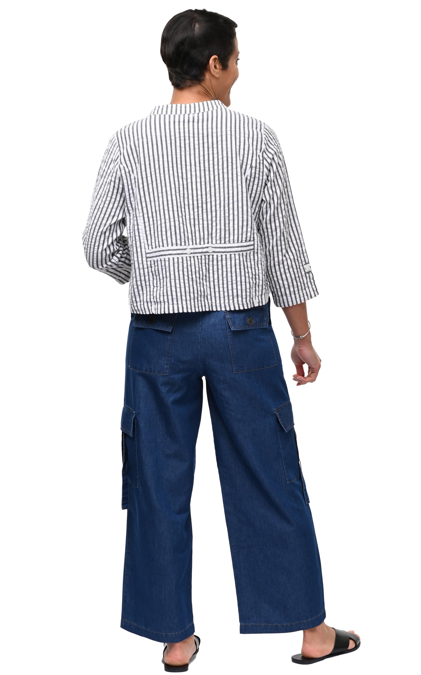 CV13 Dakota Jacket Top in Murphy Seersucker*