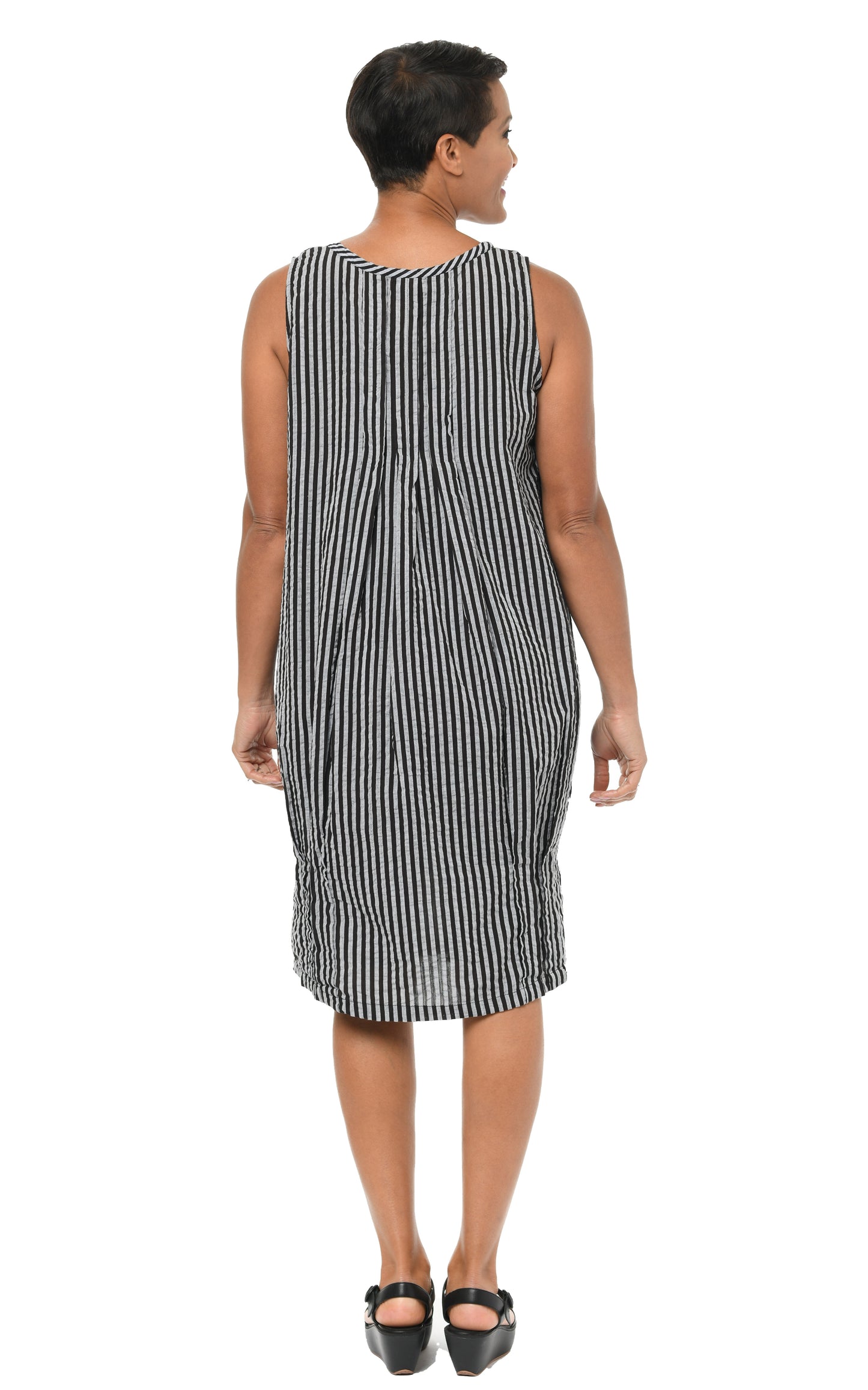 FINAL SALE CV177 Santa Fe Dress in Harrison Stripe*