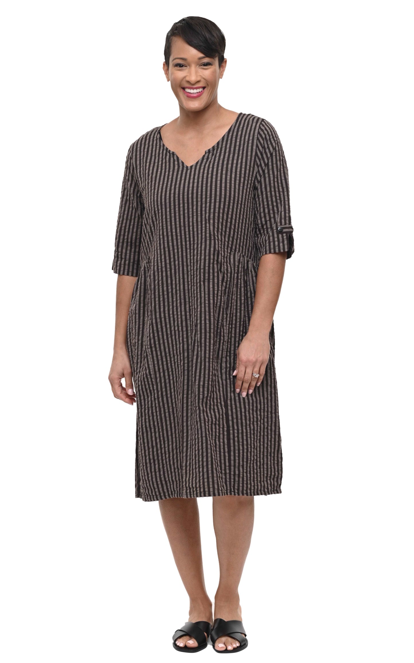 CV243 Maxine Dress in Wallace Stripe