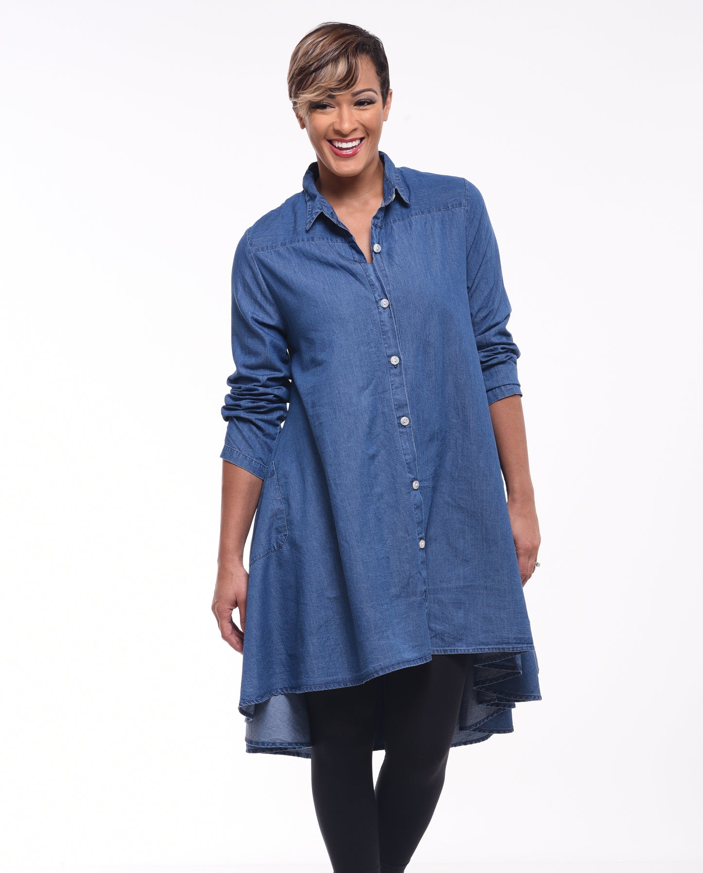 FINAL SALE CV248 Lulu in Blue Chambray*