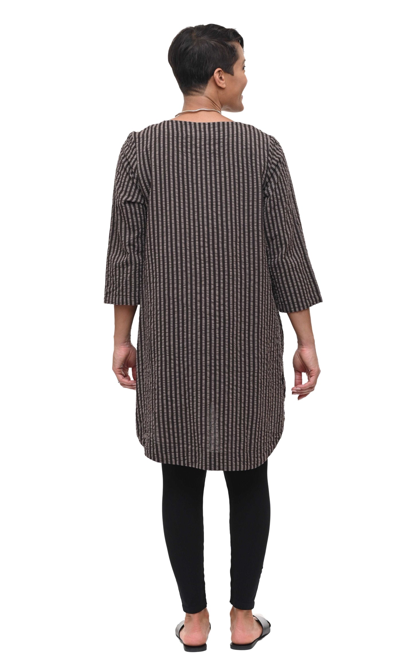 CV326 Paloma Tunic in Wallace Stripe