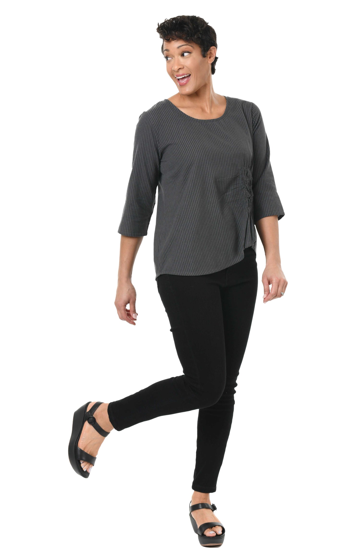 CV365 Olga Top in Windsor Stripe