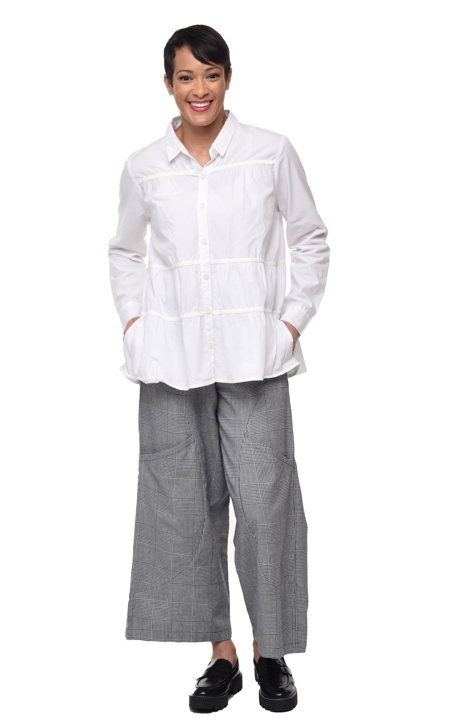 SDC126 Portia Pant in Black White Avalon*