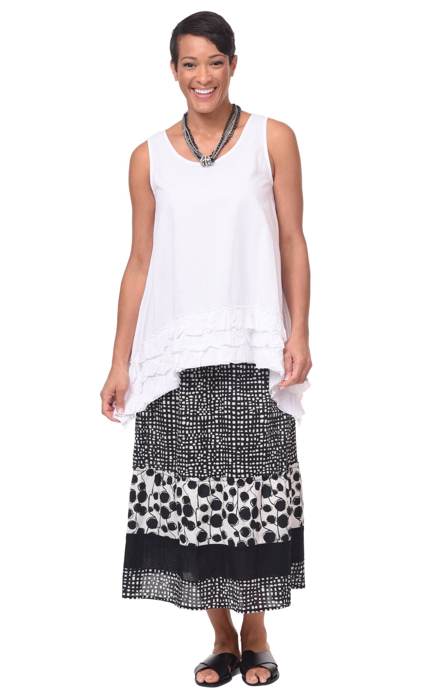 CV3 Lily Tank in White