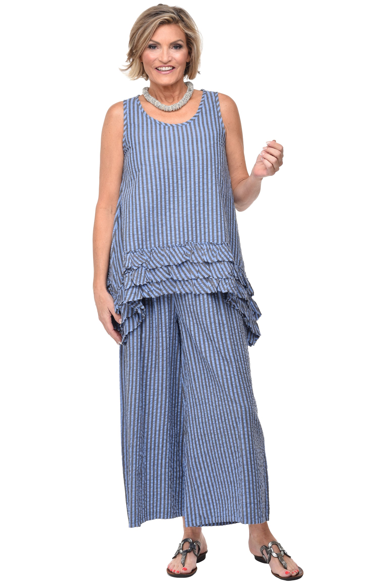 FINAL SALE CV3 Lily in Doyle Seersucker Stripe*