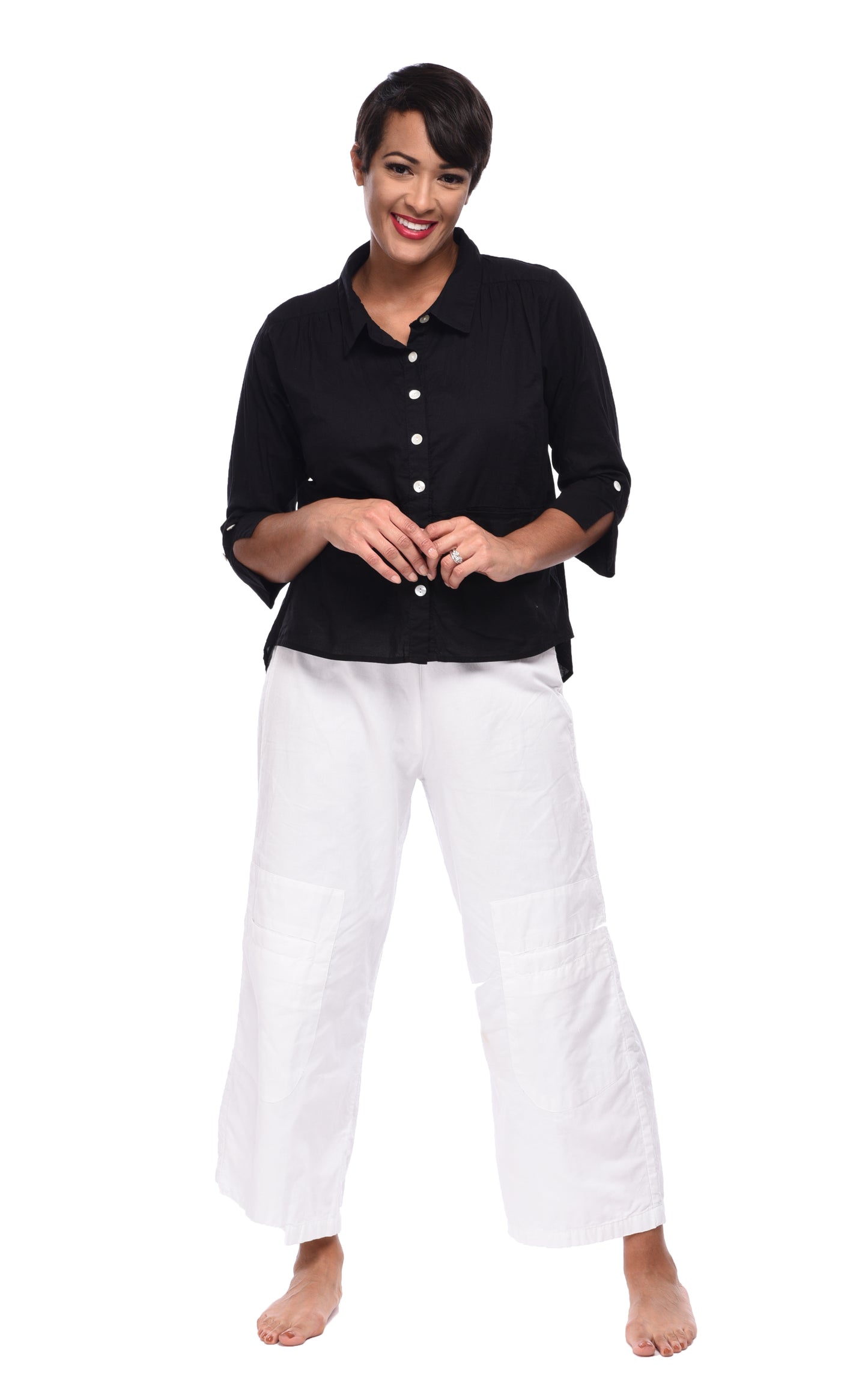 CV405 Big Pocket Pant in White*