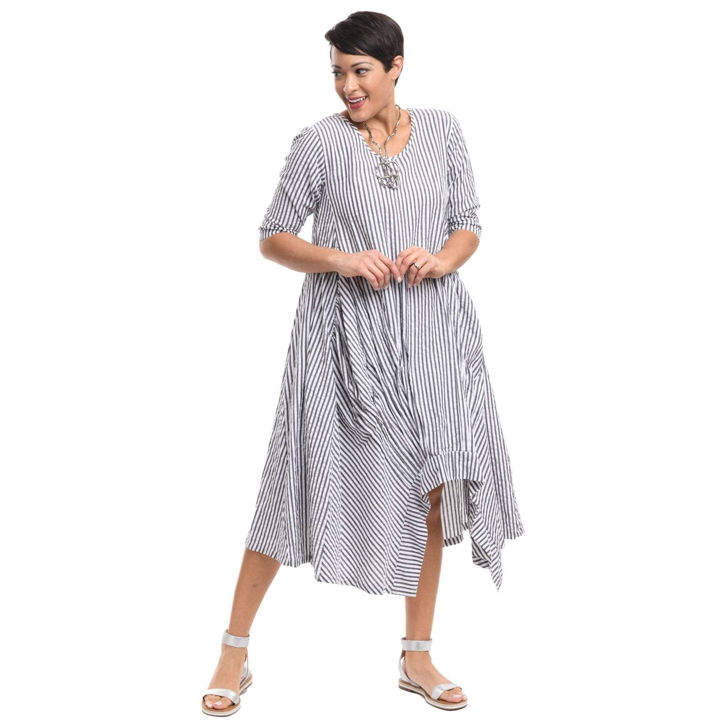 CV49 Lexi Dress in Murphy Seersucker Stripe