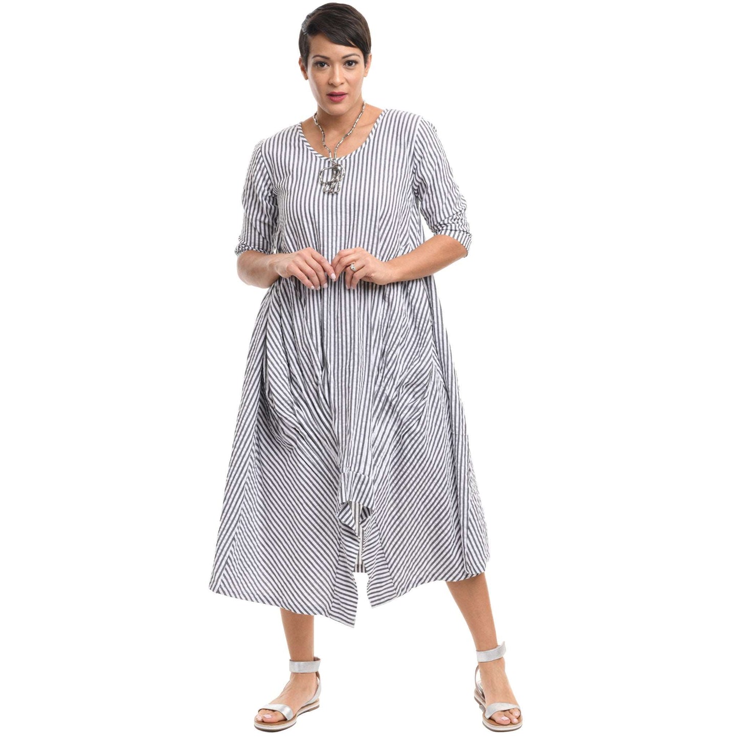 CV49 Lexi Dress in Murphy Seersucker Stripe