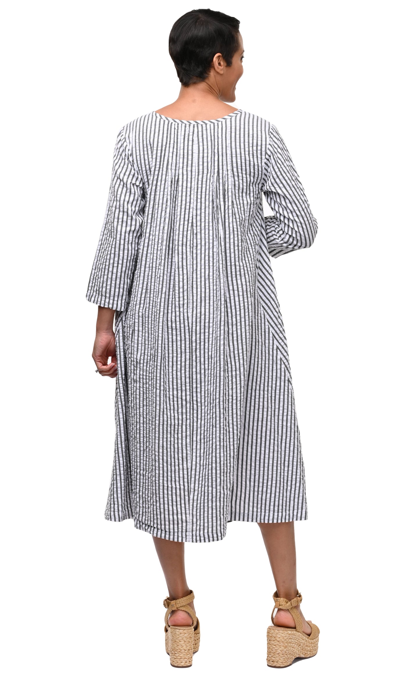 CV49 Lexi Dress in Murphy Seersucker Stripe*