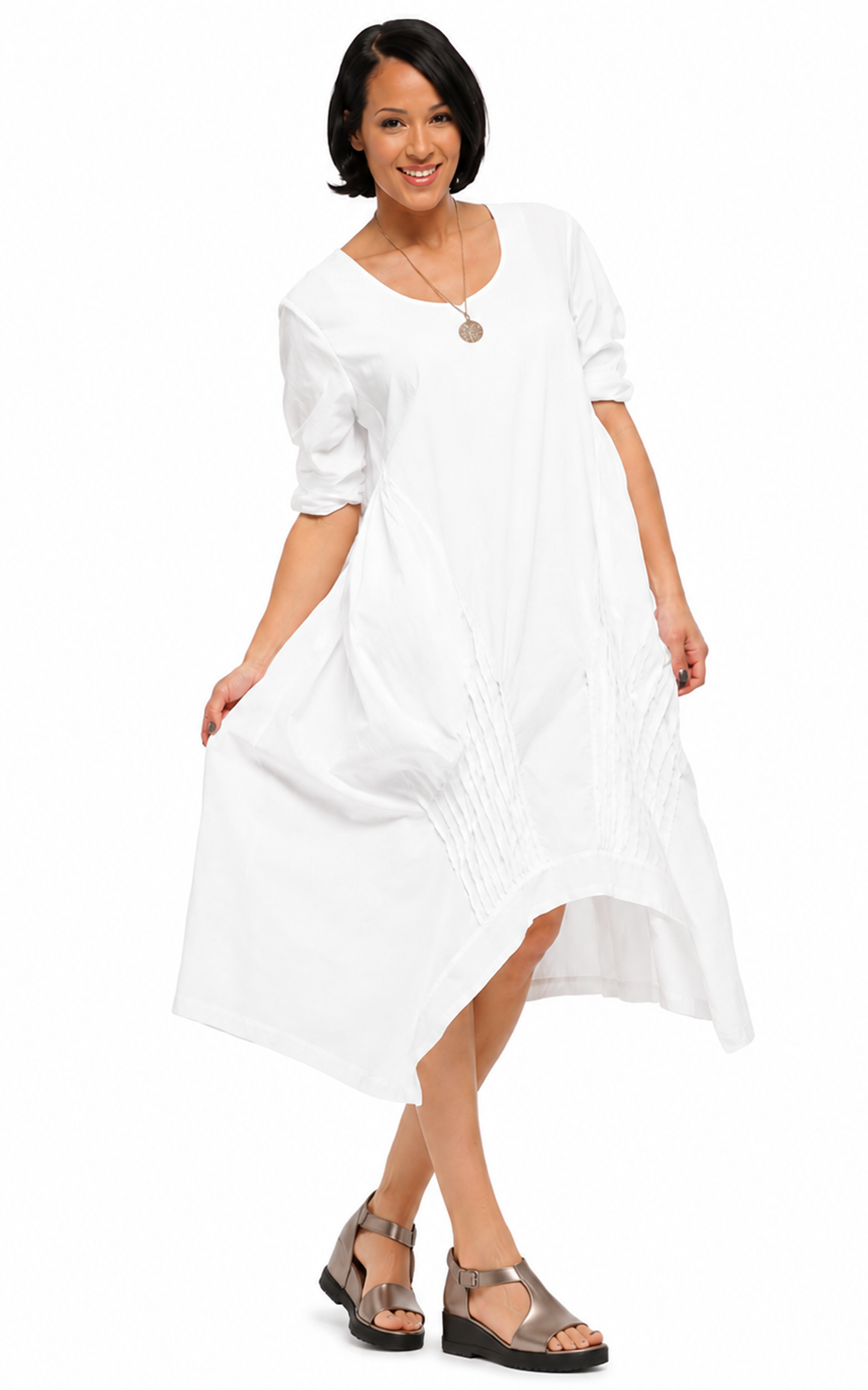 FINAL SALE CV49 Lexi Dress in White*