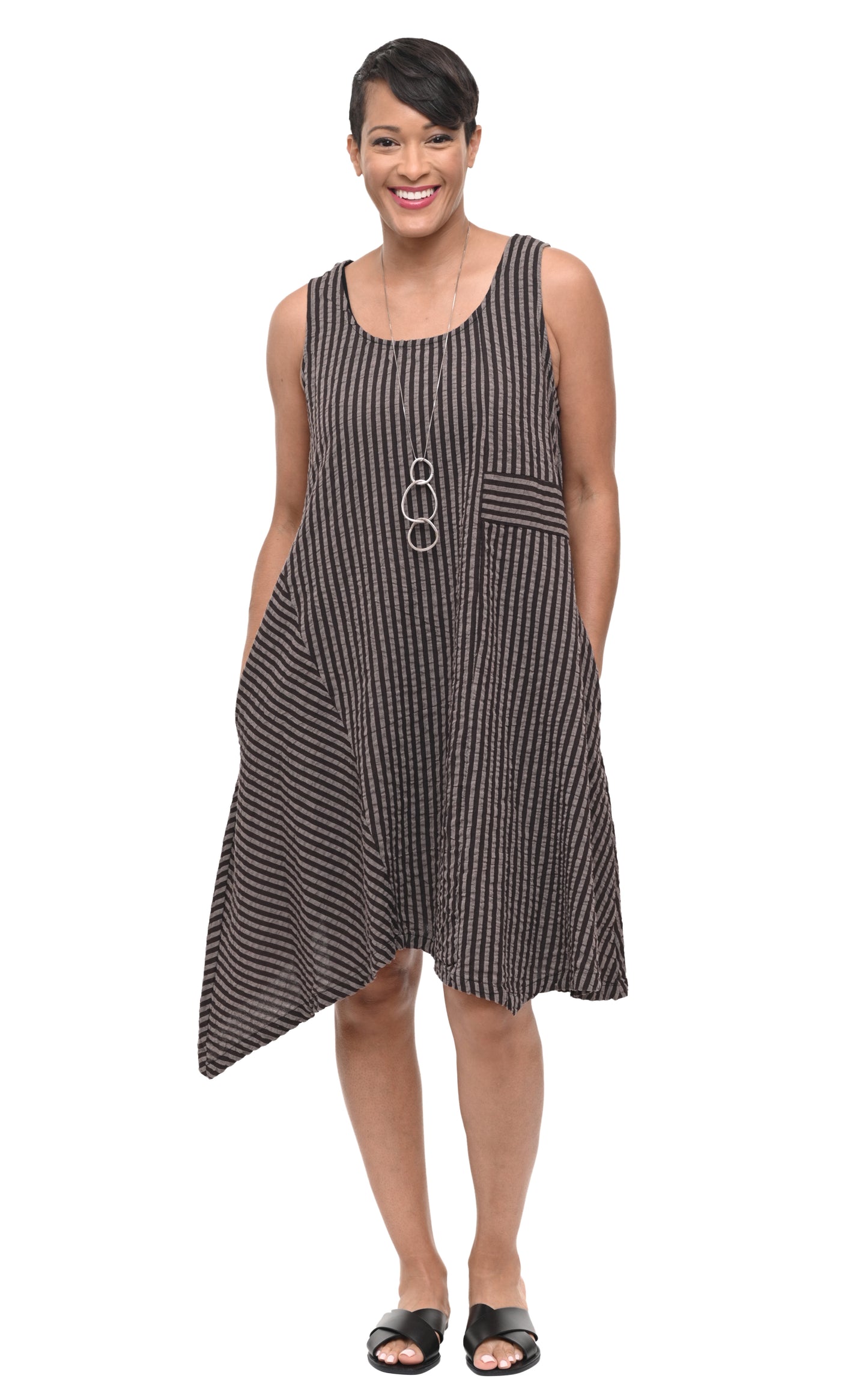 FINAL SALE CV519 Blaine Dress in Wallace Stripe*