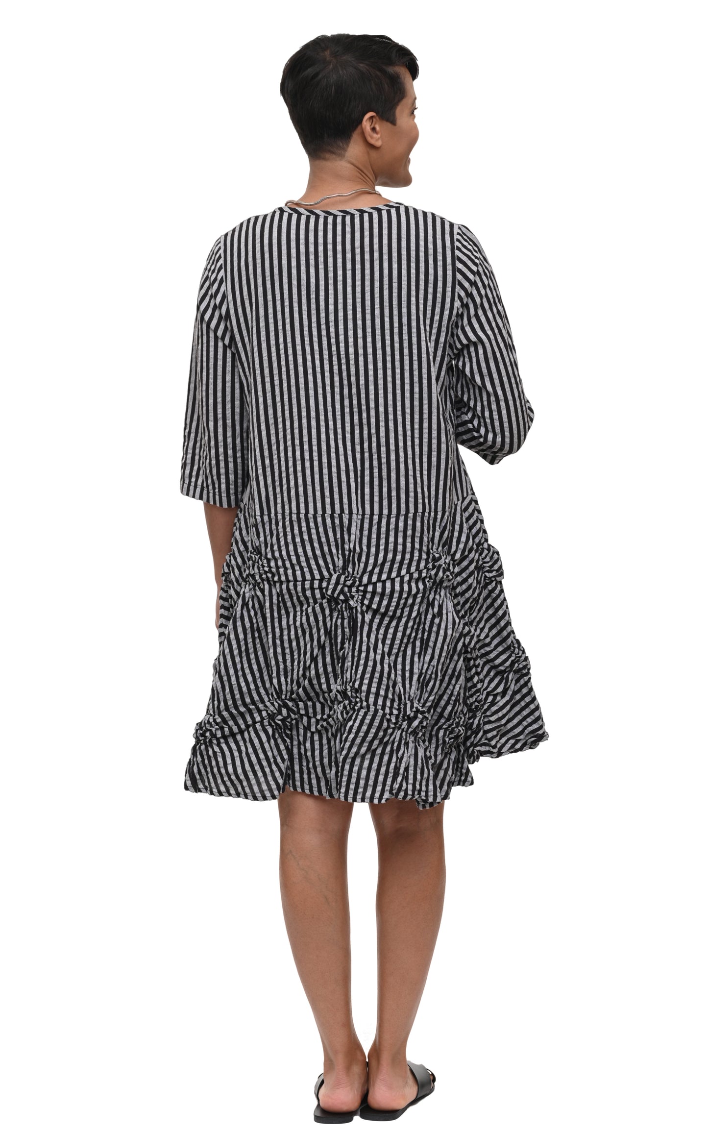 FINAL SALE CV531 Tildy Dress in Harrison Stripe*