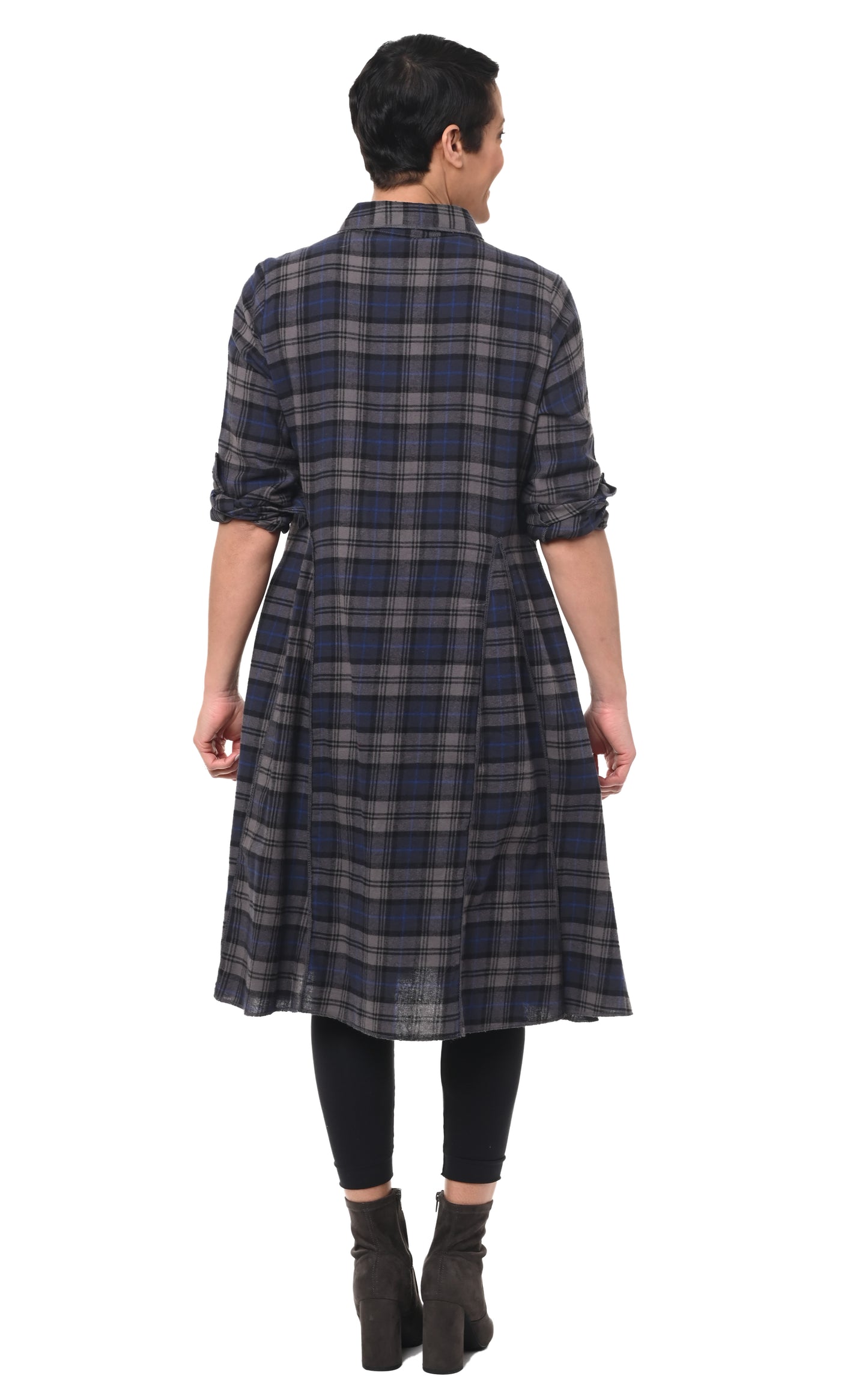 FINAL SALE CV616 Collins Dress in Bathgate Flannel*