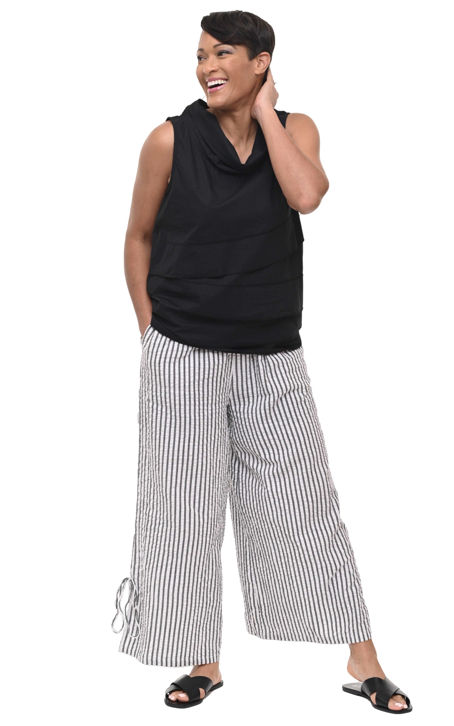 CV497 Terrace Pant in Murphy Seersucker Stripe