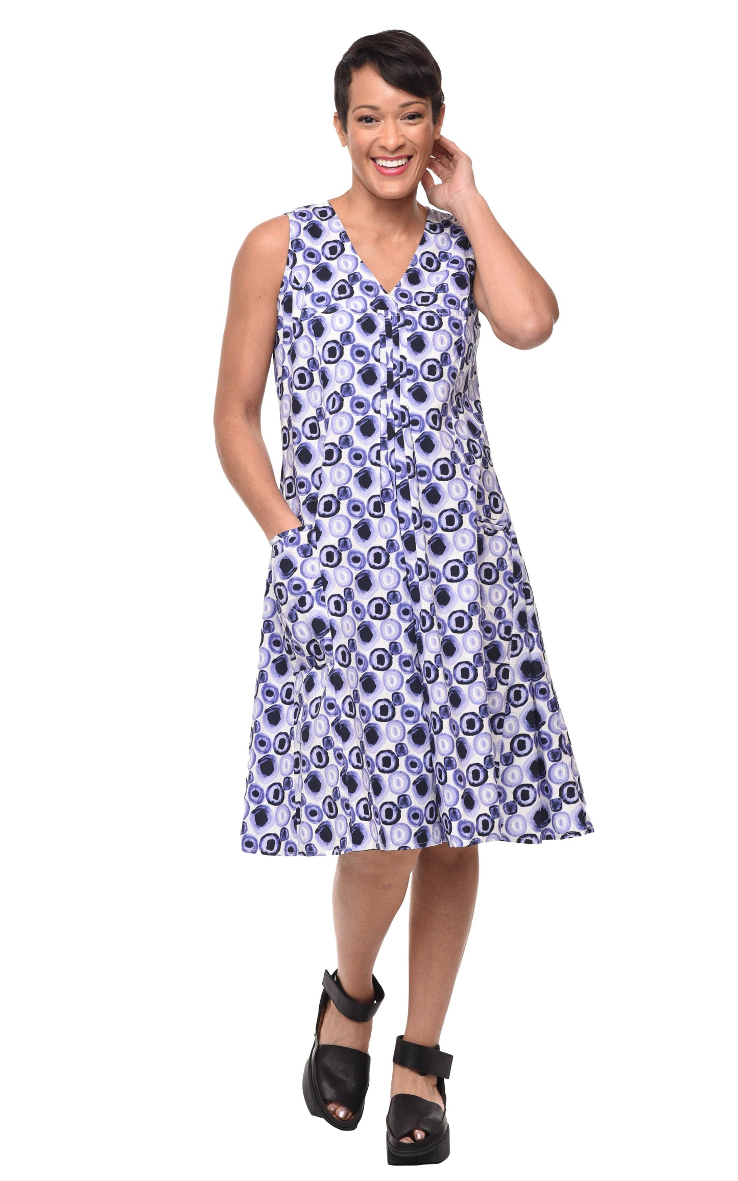 CV656 Poppie Dress in Iris Poppers