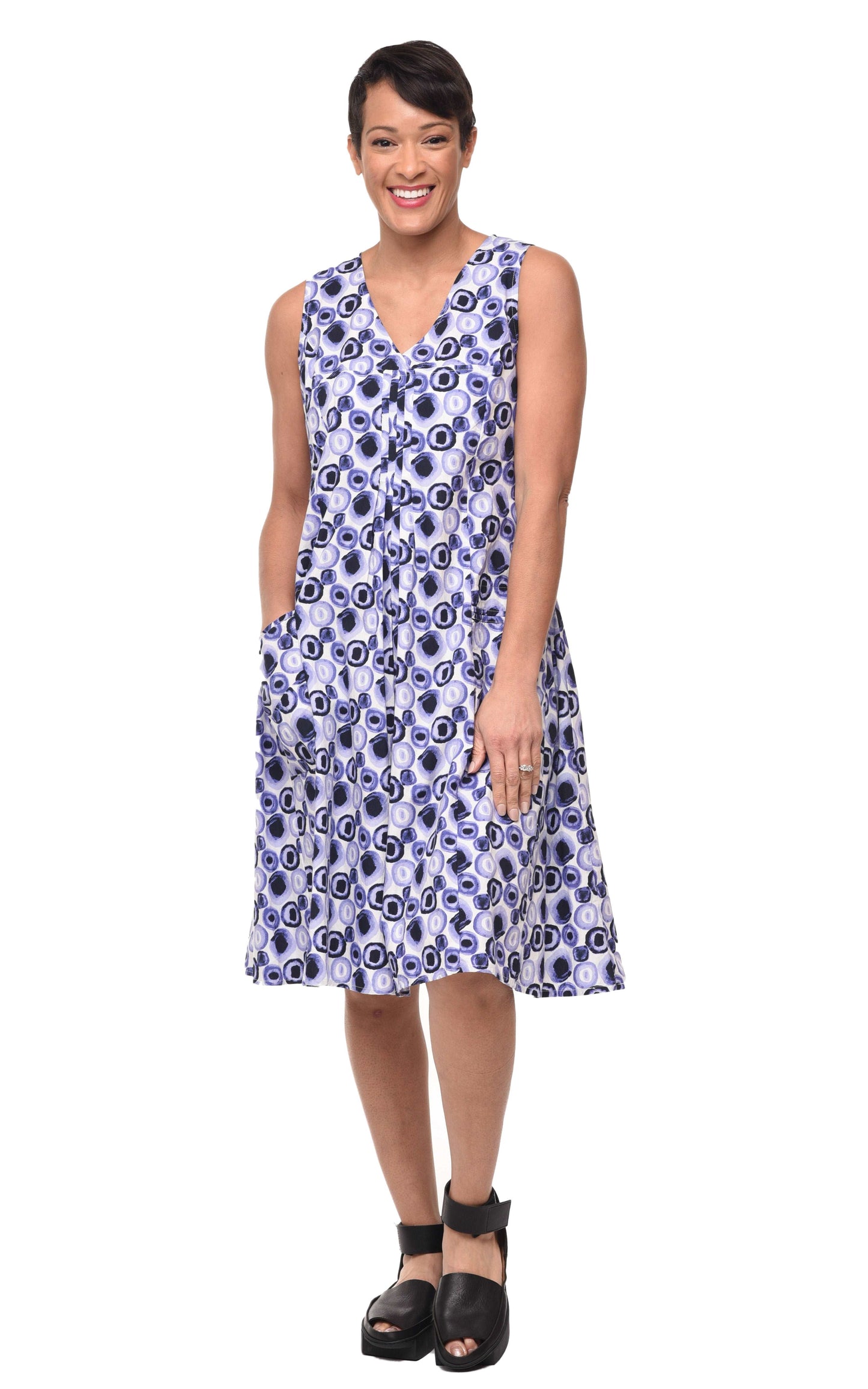 CV656 Poppie Dress in Iris Poppers
