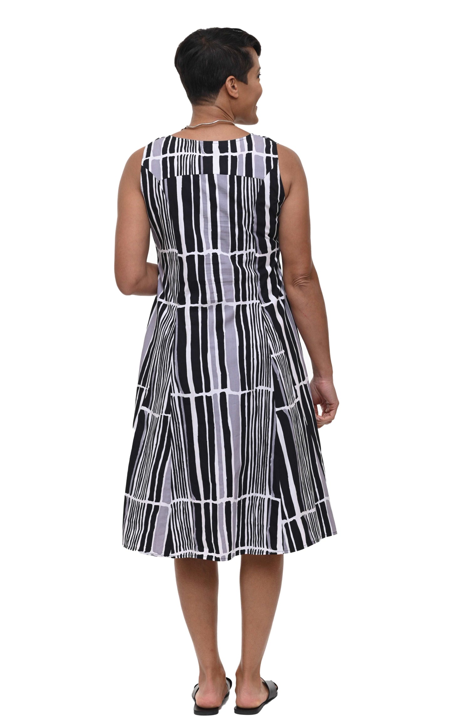 CV656 Poppie Dress in Roma Stripe
