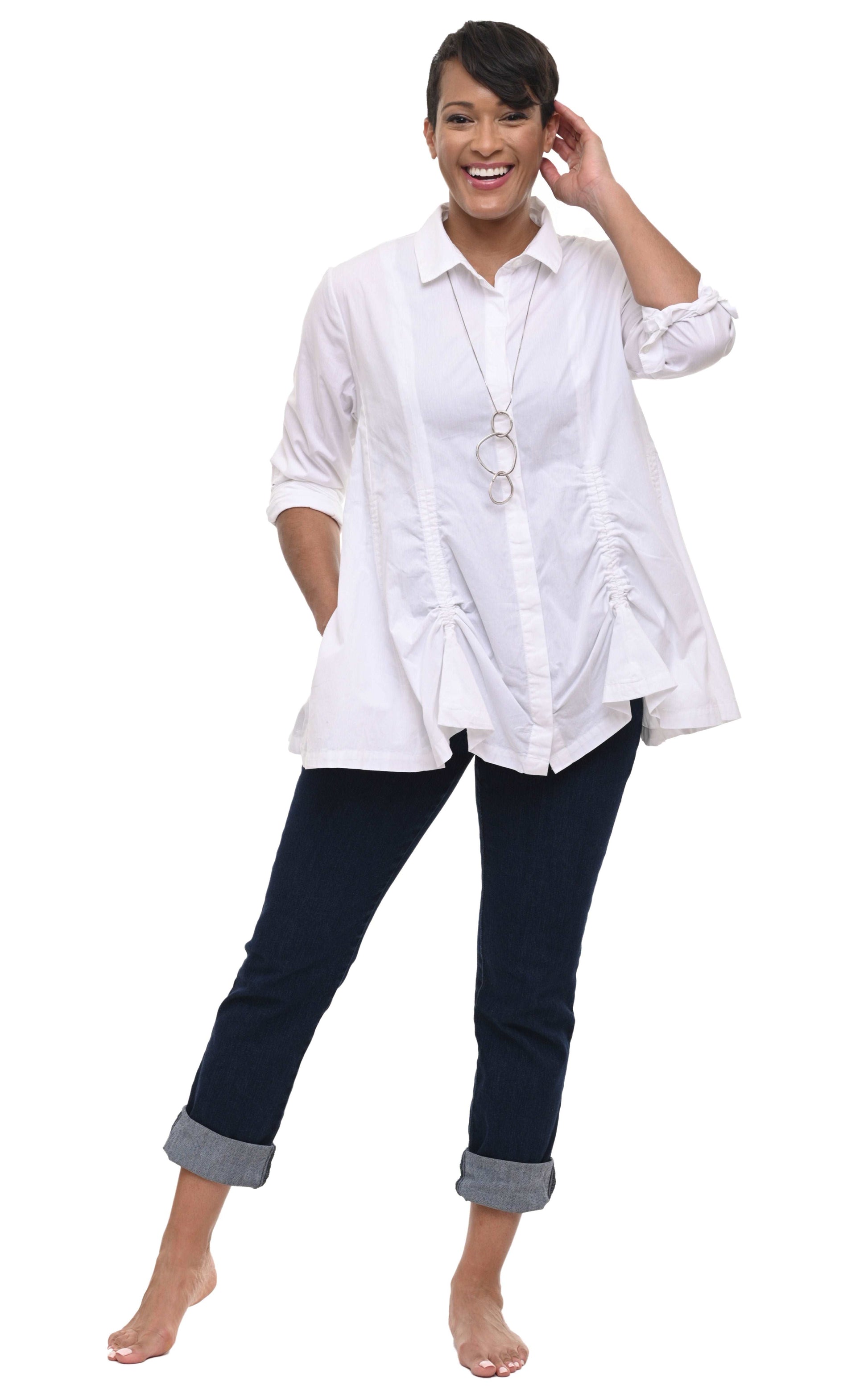 CV912 Tabitha Top in White