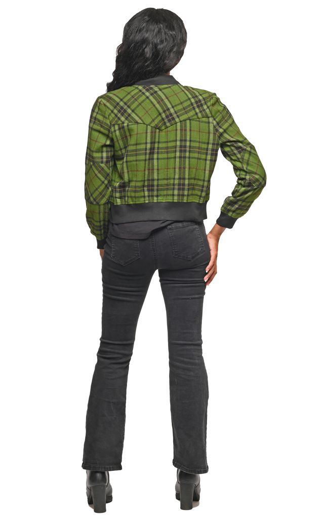 CV1226 Bobbi Bomber Jacket in Belfast Flannel*